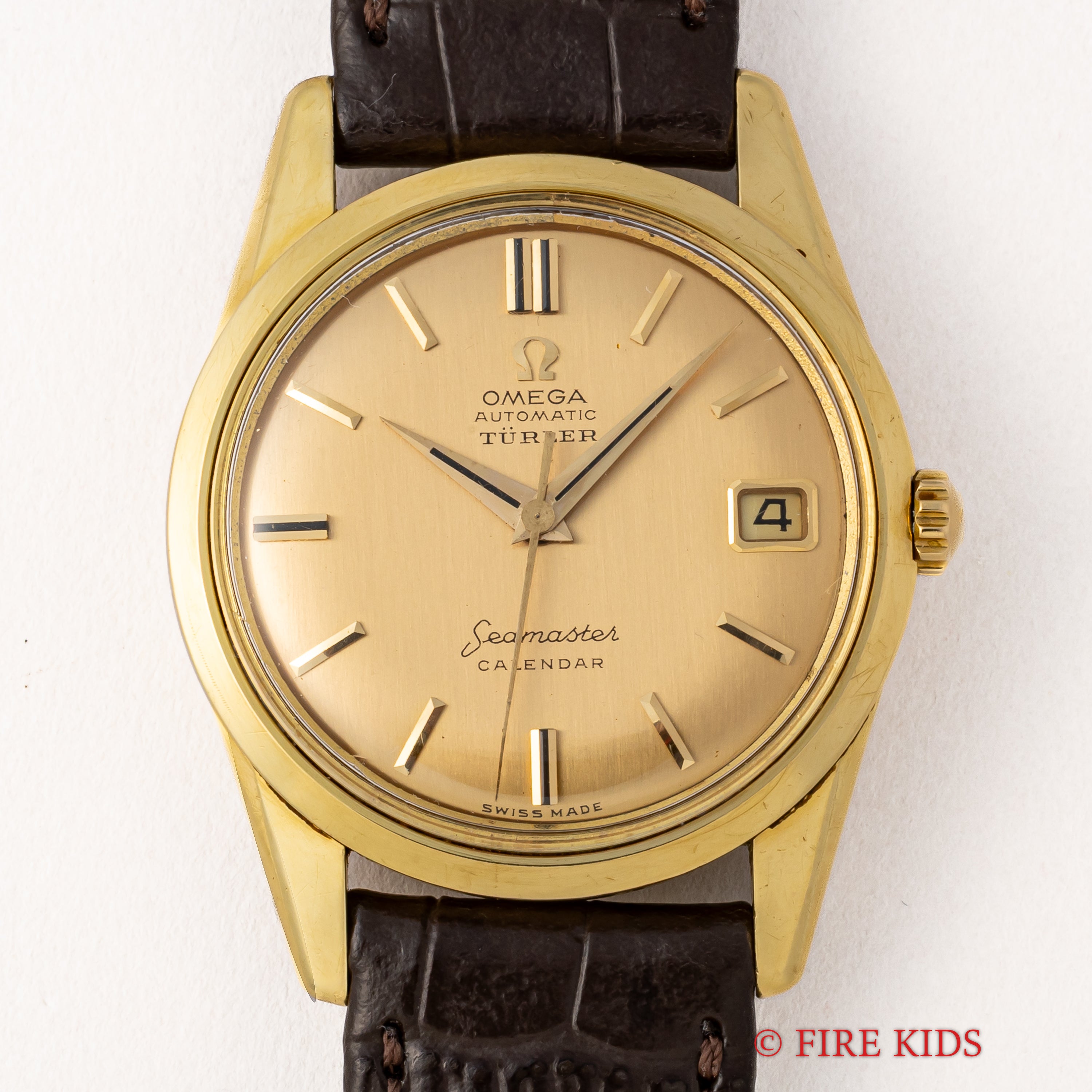 オメガ シーマスター カレンダー チューラーWネーム 18金無垢 1959年製 自動巻き Ref.14701SC SP