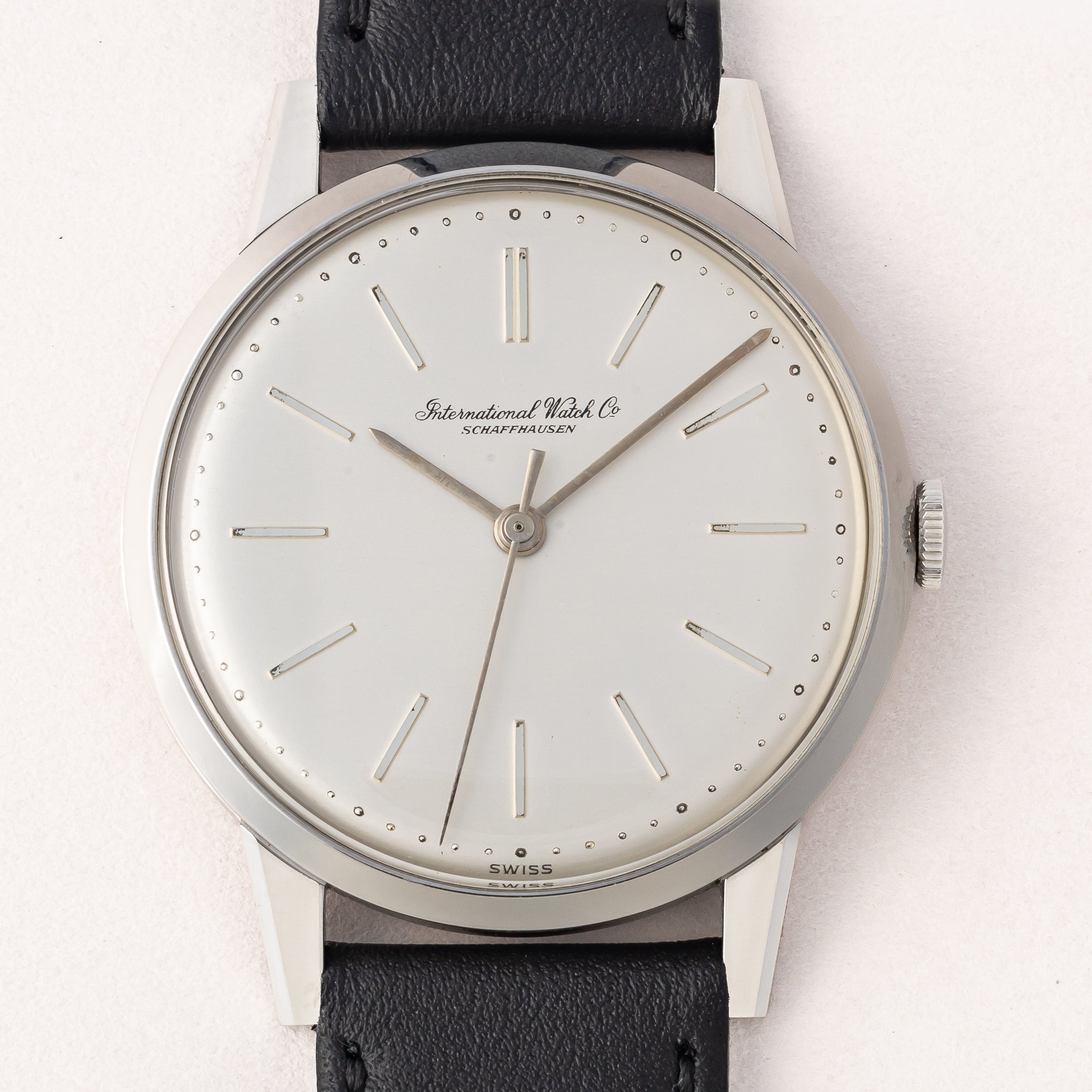 IWC ラウンドモデル 手巻き Cal.89 1965年製 裏スケルトン オリジナル裏蓋付き