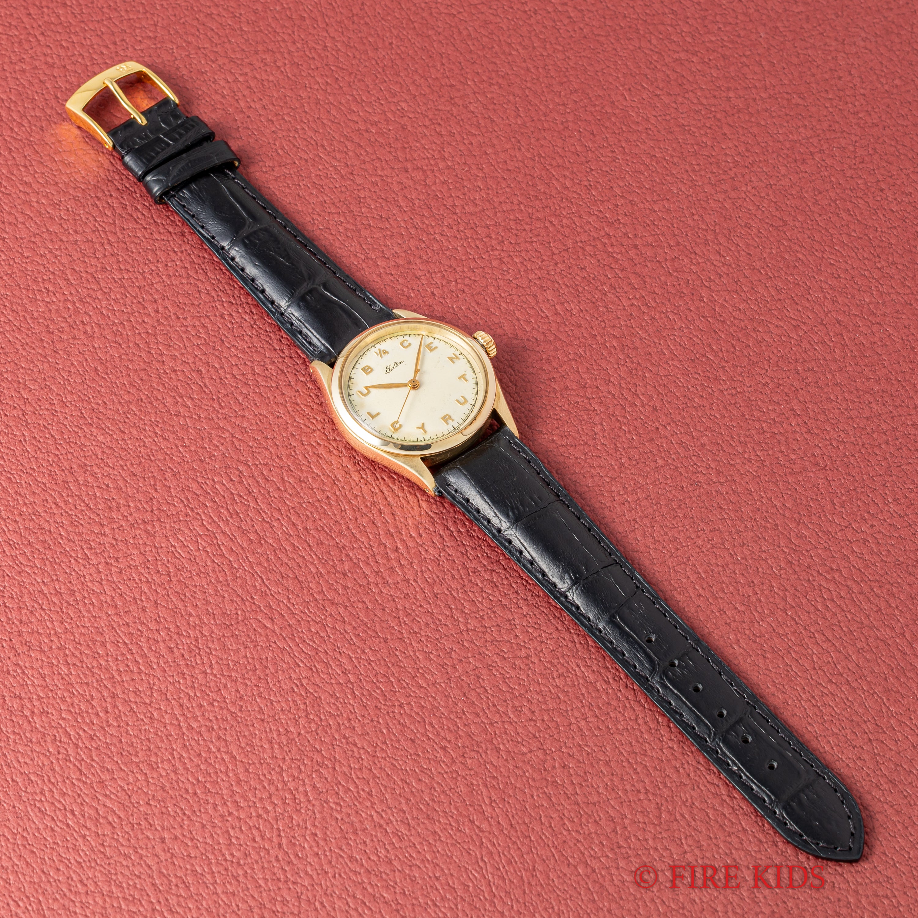 ロレックス 14金無垢クォーターセンチュリー 1953年製 イートン25周年勤続記念