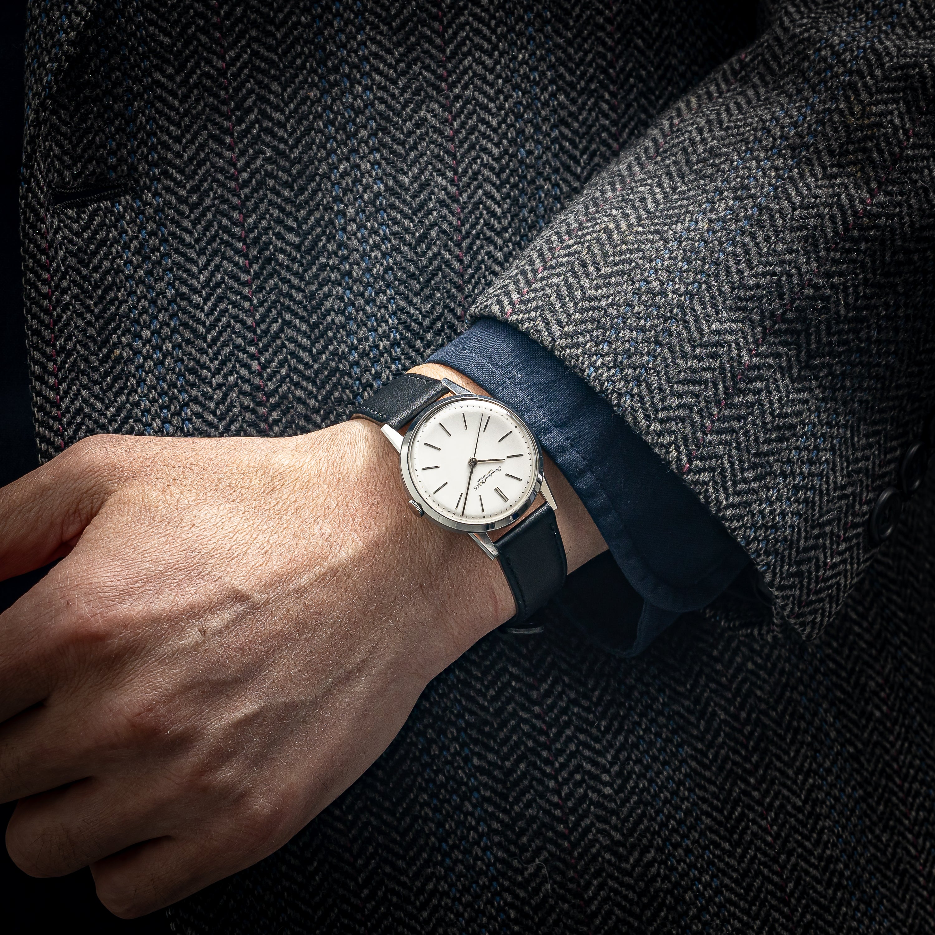 IWC ラウンドモデル 手巻き Cal.89 1965年製 裏スケルトン オリジナル裏蓋付き