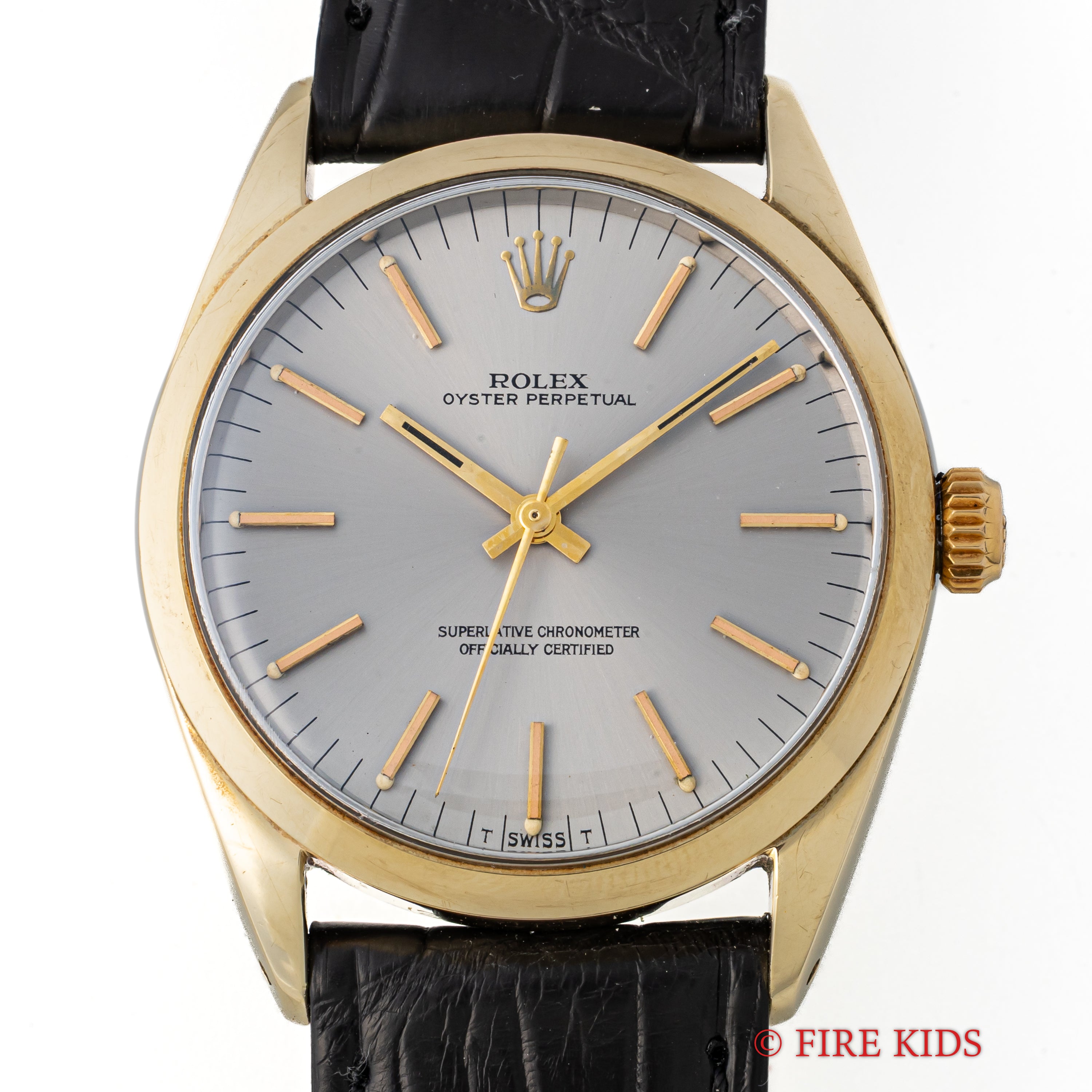 ロレックス オイスターパーペチュアル 1967年製 Ref.1024 金張りステンバックケース ノンデイト