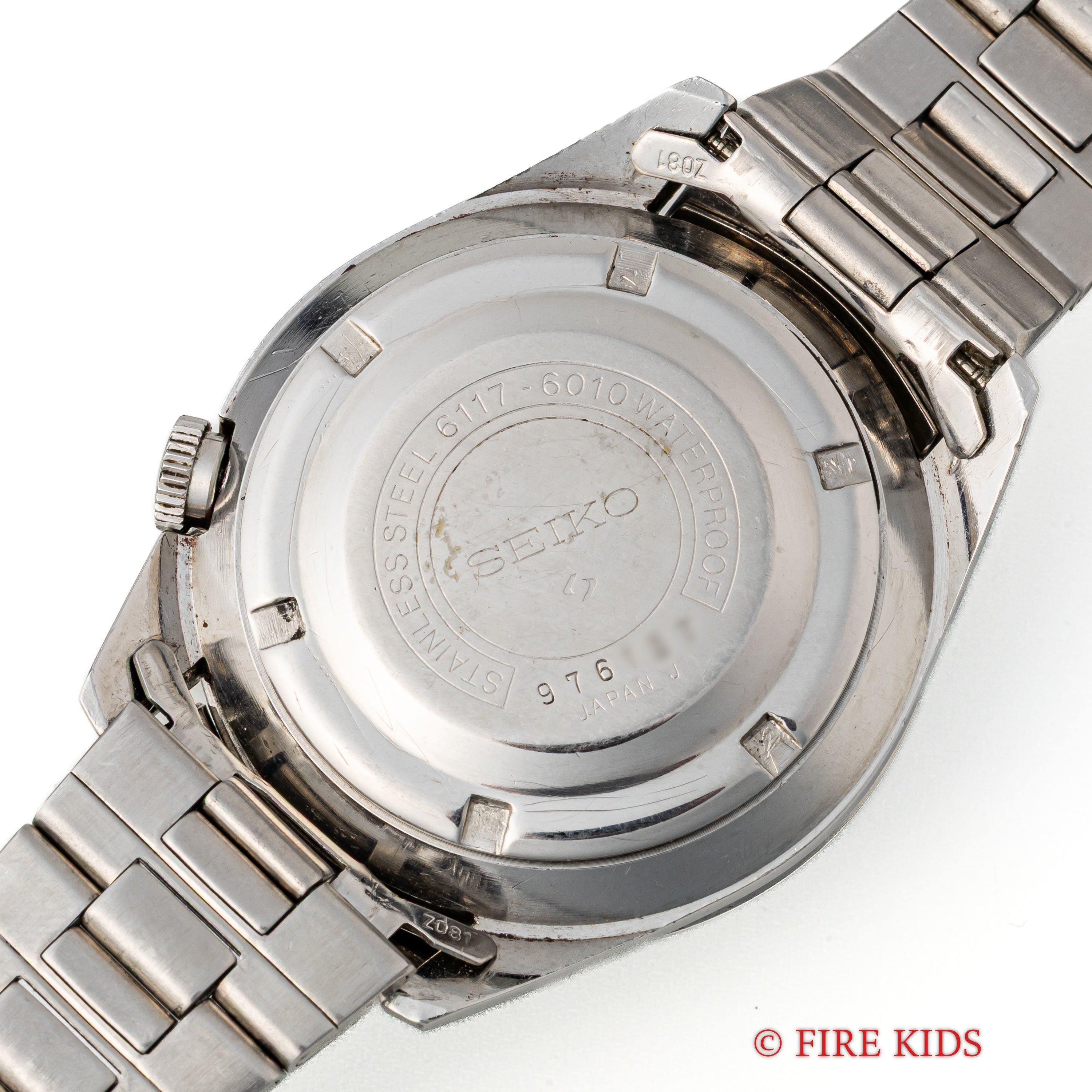 セイコー ワールドタイム セカンドモデル 1969年製 Ref.6117-6010 黒文字盤 純正ステンレスブレス