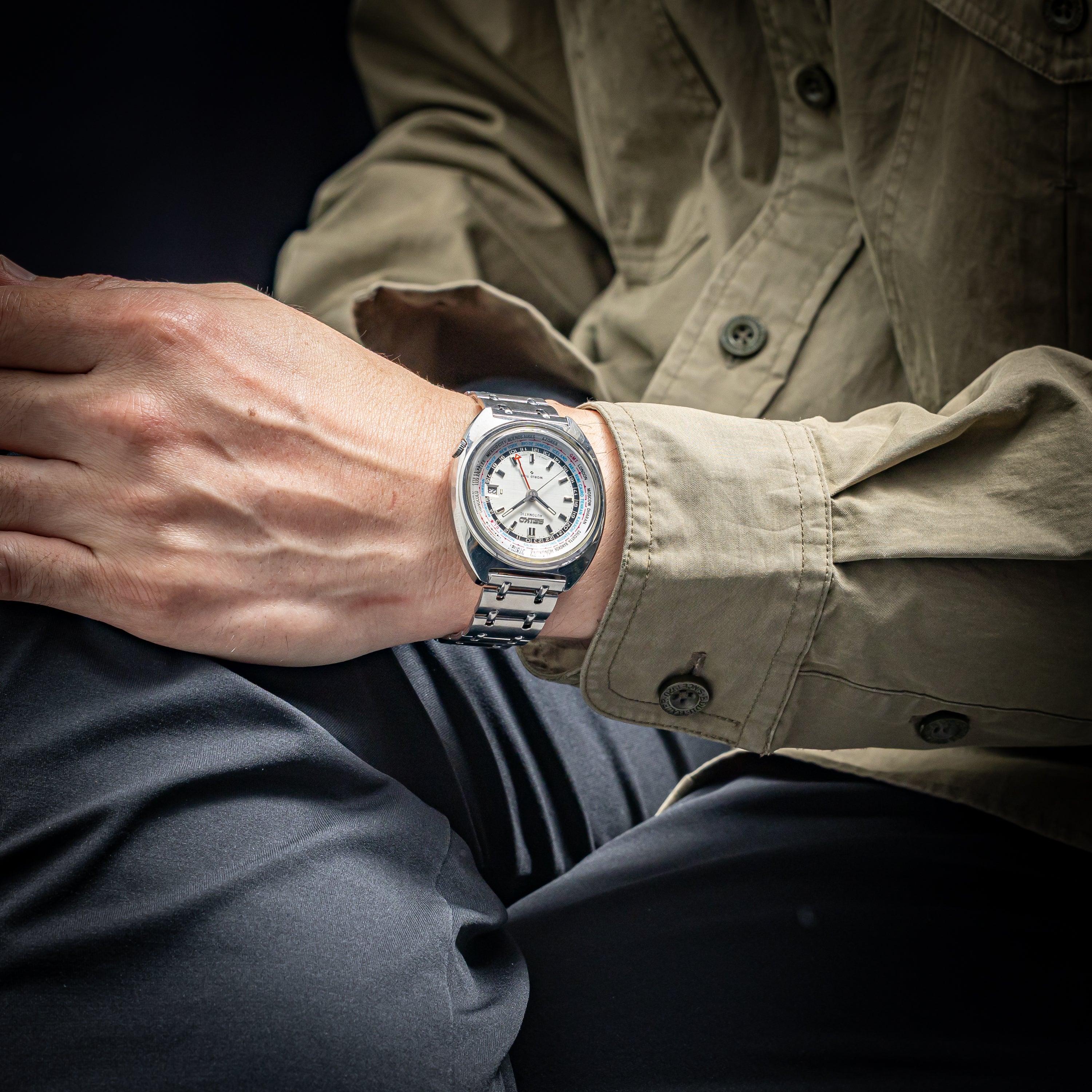 セイコー ワールドタイム 自動巻き 1969年製 3rdモデル Ref.6117-6400