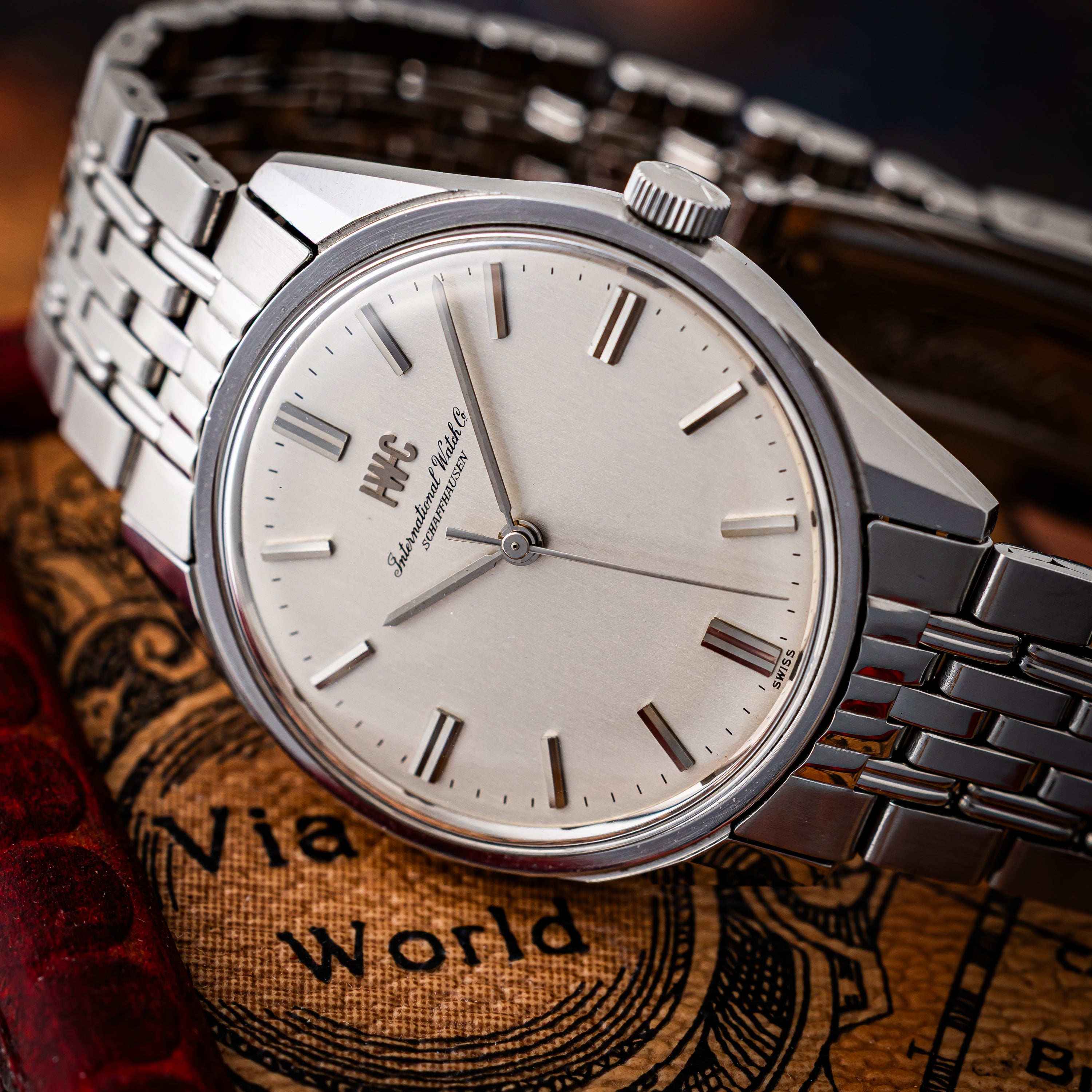 IWC ラウンド 1970年製（昭和45年製） Cal.89 手巻き 箱ギャラ  R810 純正ブレス