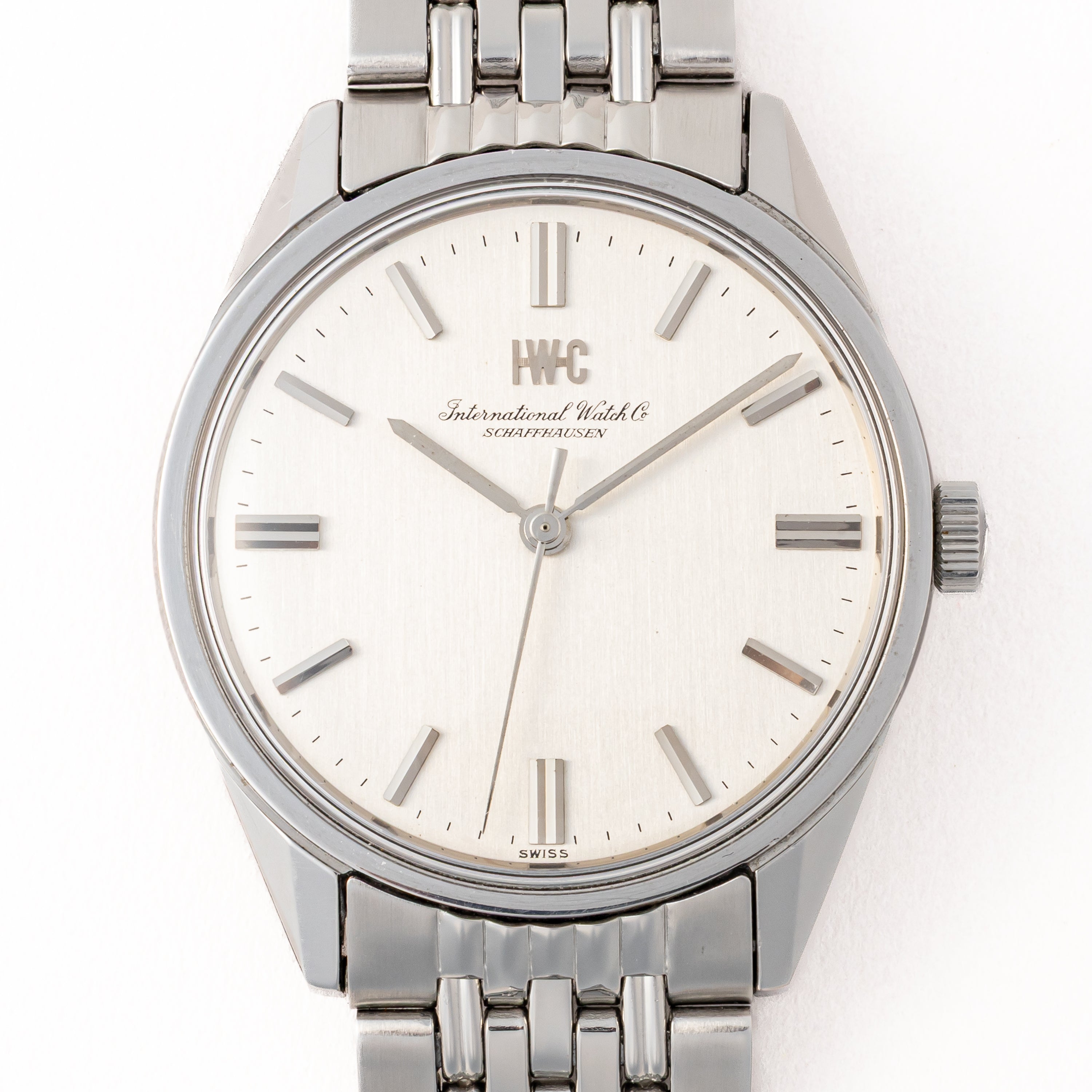 IWC ラウンド 1970年製（昭和45年製） Cal.89 手巻き 箱ギャラ  R810 純正ブレス