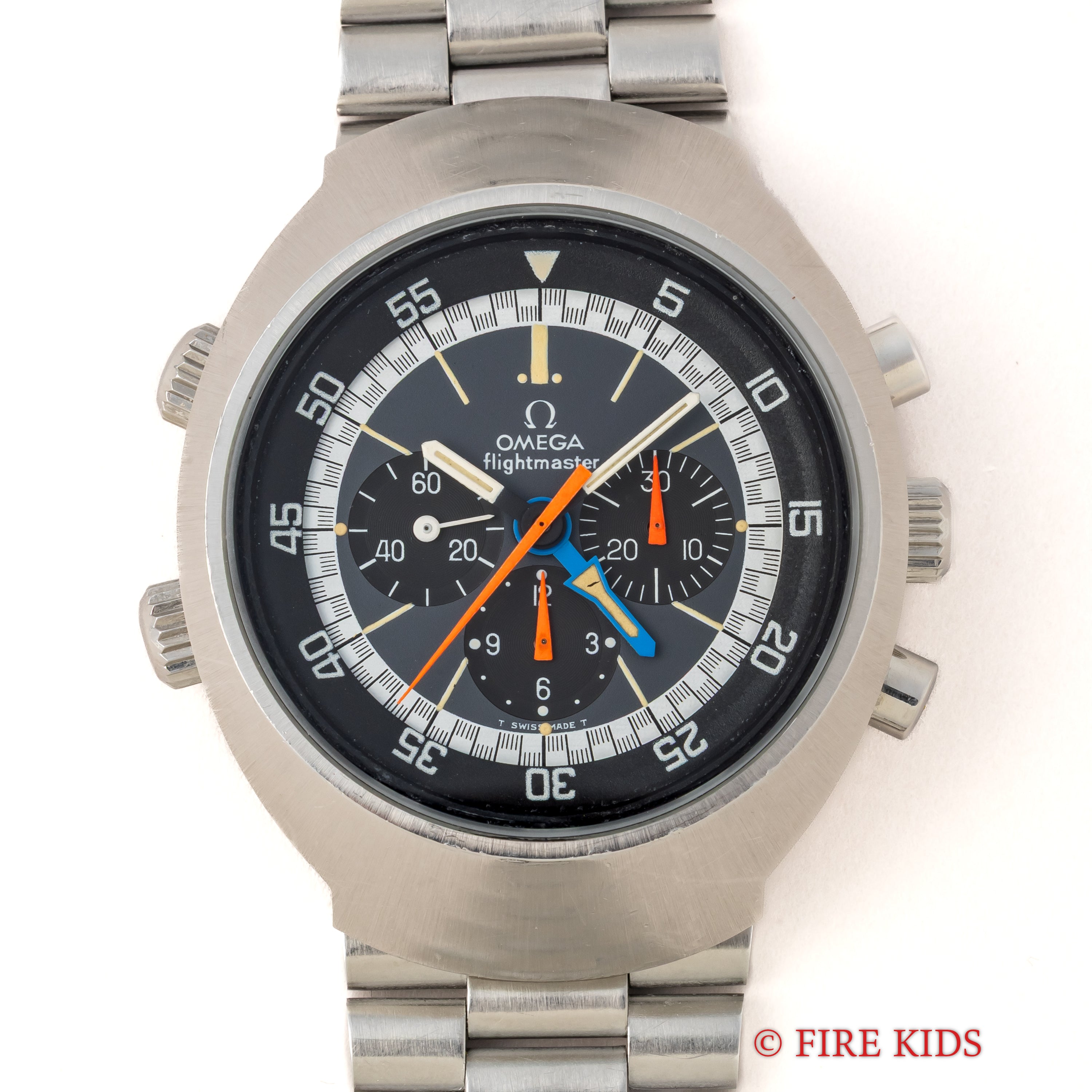 オメガ フライトマスター 後期型 1971年製 Ref.145.026 オレンジ針 純正ブレス