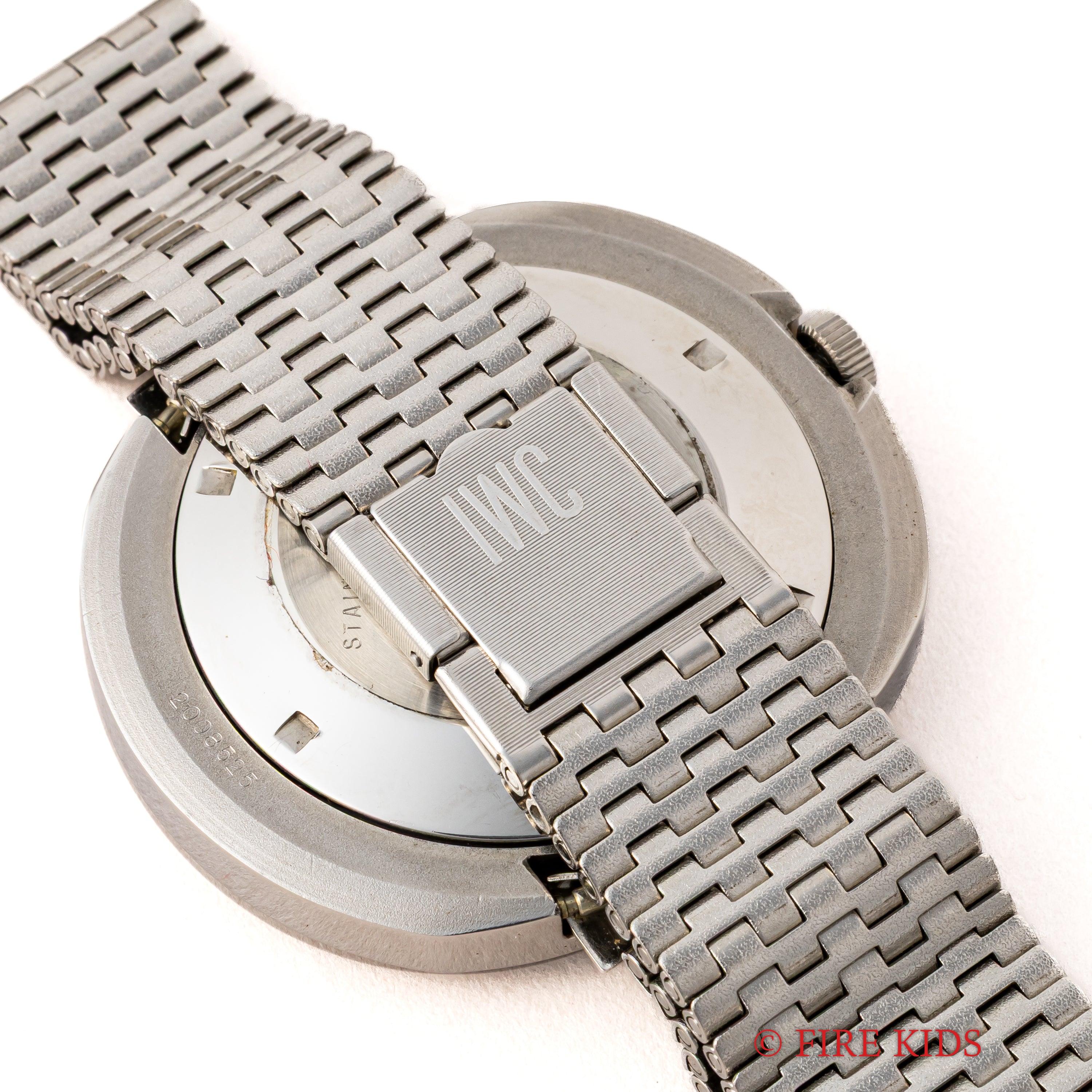 IWC オーバルケース グレーダイヤル 1972年製 Cal.8541B 純正ブレス 箱、タグ付き