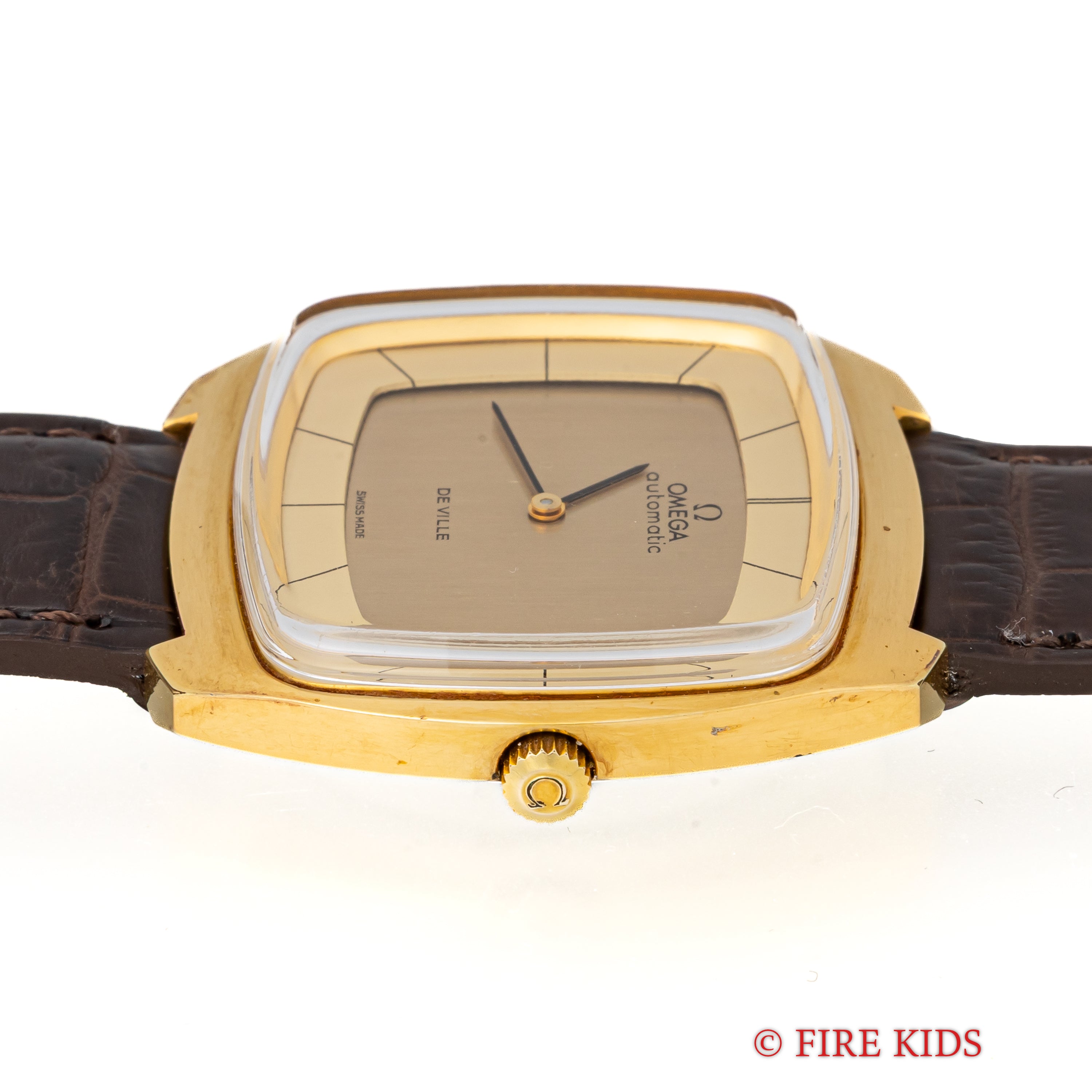 オメガ デ・ヴィル TVスクリーン 1972年製 Ref.1510051 金張り 箱、タグ付き