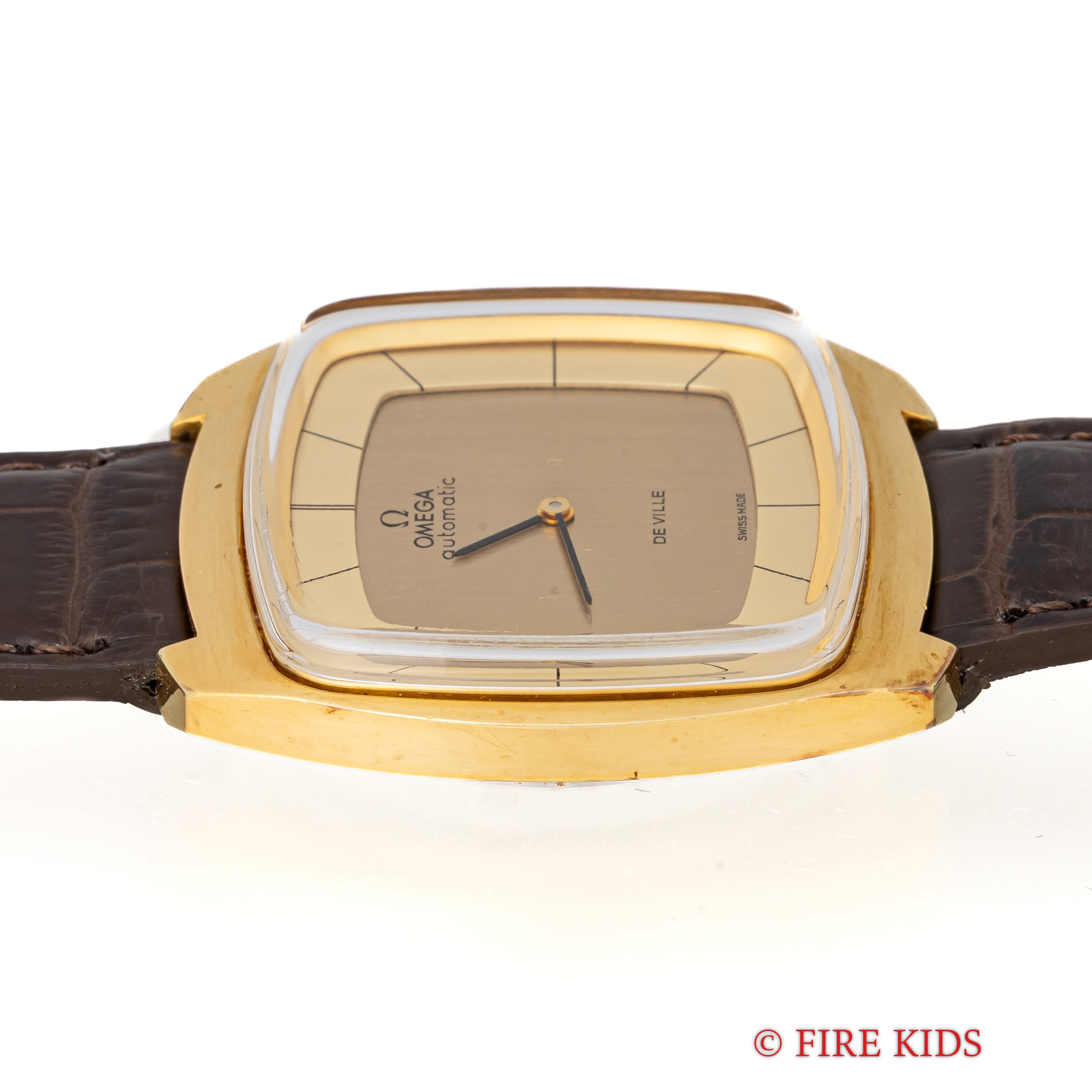 オメガ デ・ヴィル TVスクリーン 1972年製 Ref.1510051 金張り 箱、タグ付き