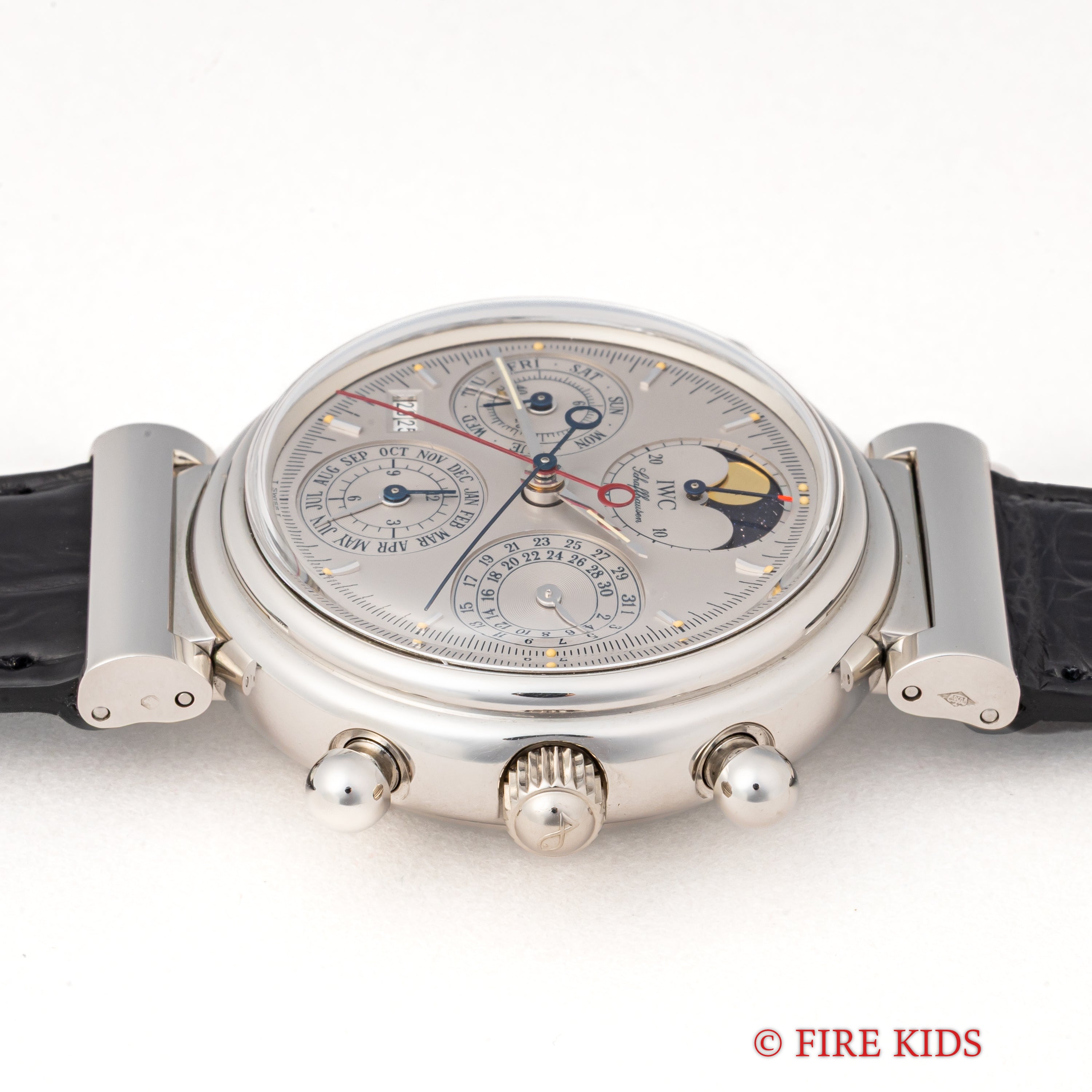 IWC 1996年製 プラチナ無垢 ダ・ヴィンチ パーペチュアルカレンダー ラトラパンテ 自動巻きRef.3751-003 箱、ギャラ、取説付き