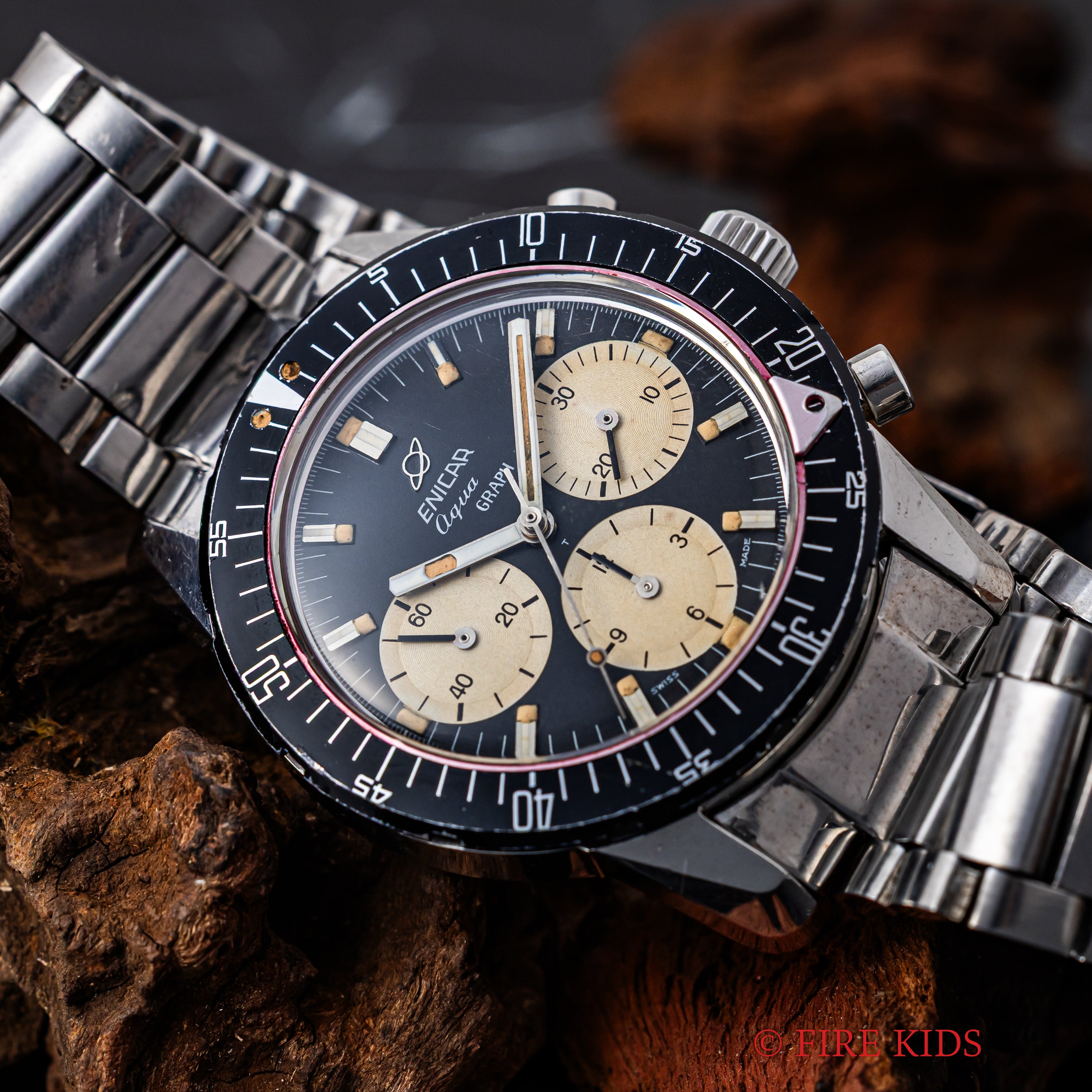 エニカ アクアグラフ MK3 スーパーコンプレッサーケース バルジュー72 Ref.072-02-02 純正ブレス付き