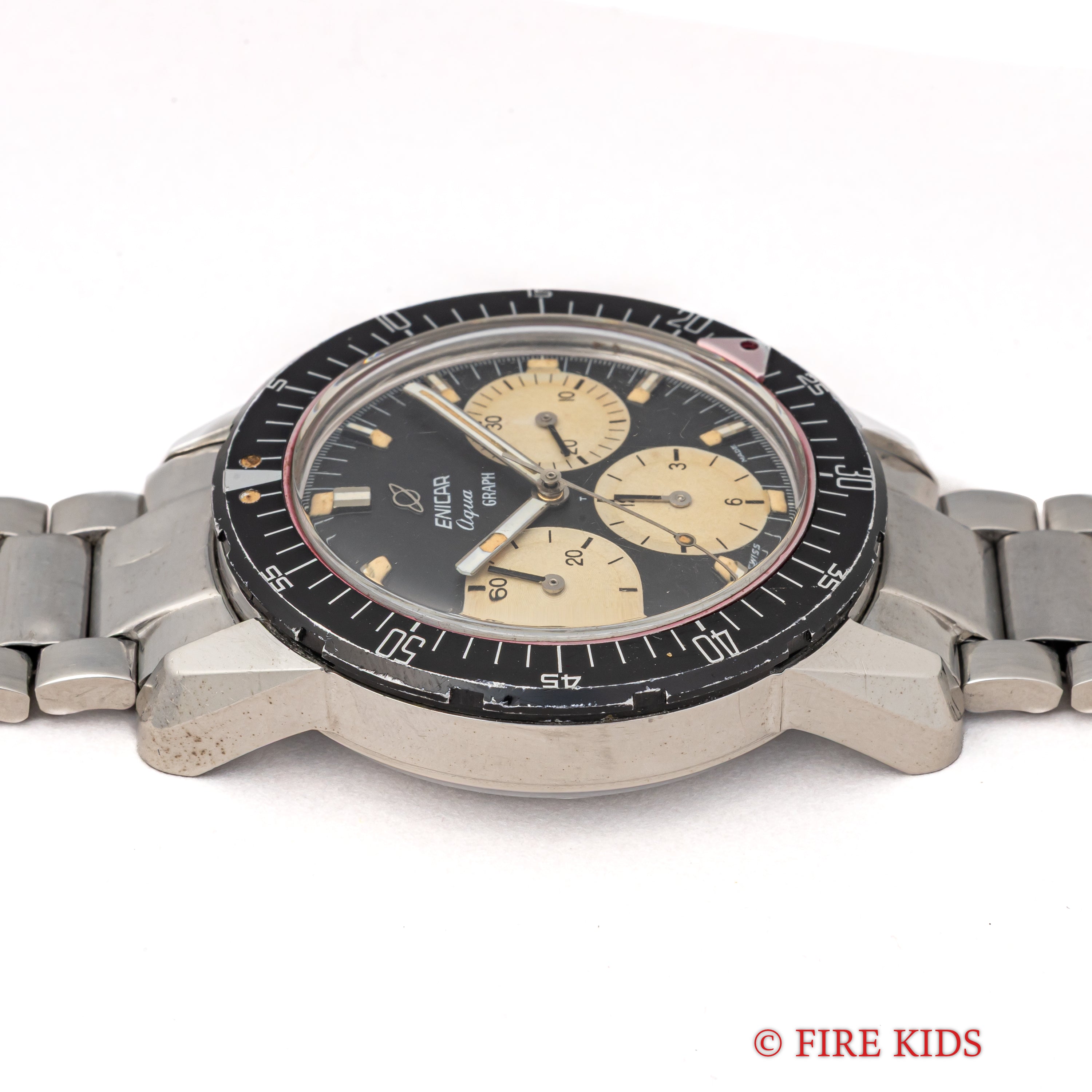 エニカ アクアグラフ MK3 スーパーコンプレッサーケース バルジュー72 Ref.072-02-02 純正ブレス付き