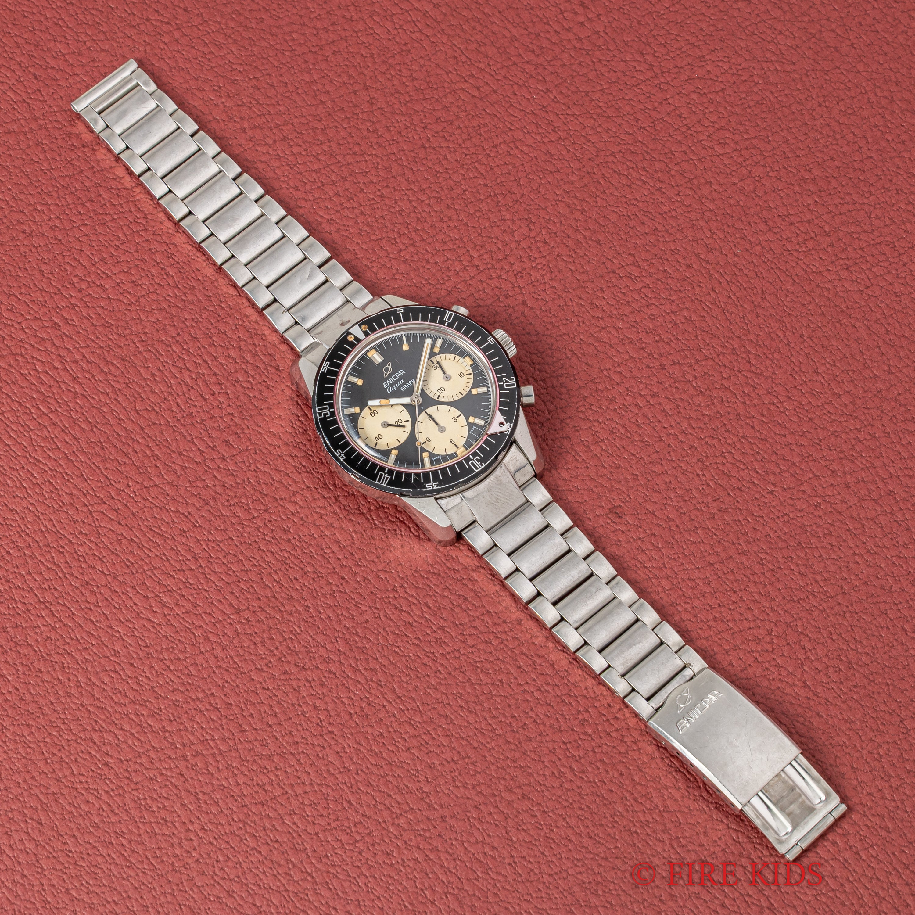 エニカ アクアグラフ MK3 スーパーコンプレッサーケース バルジュー72 Ref.072-02-02 純正ブレス付き