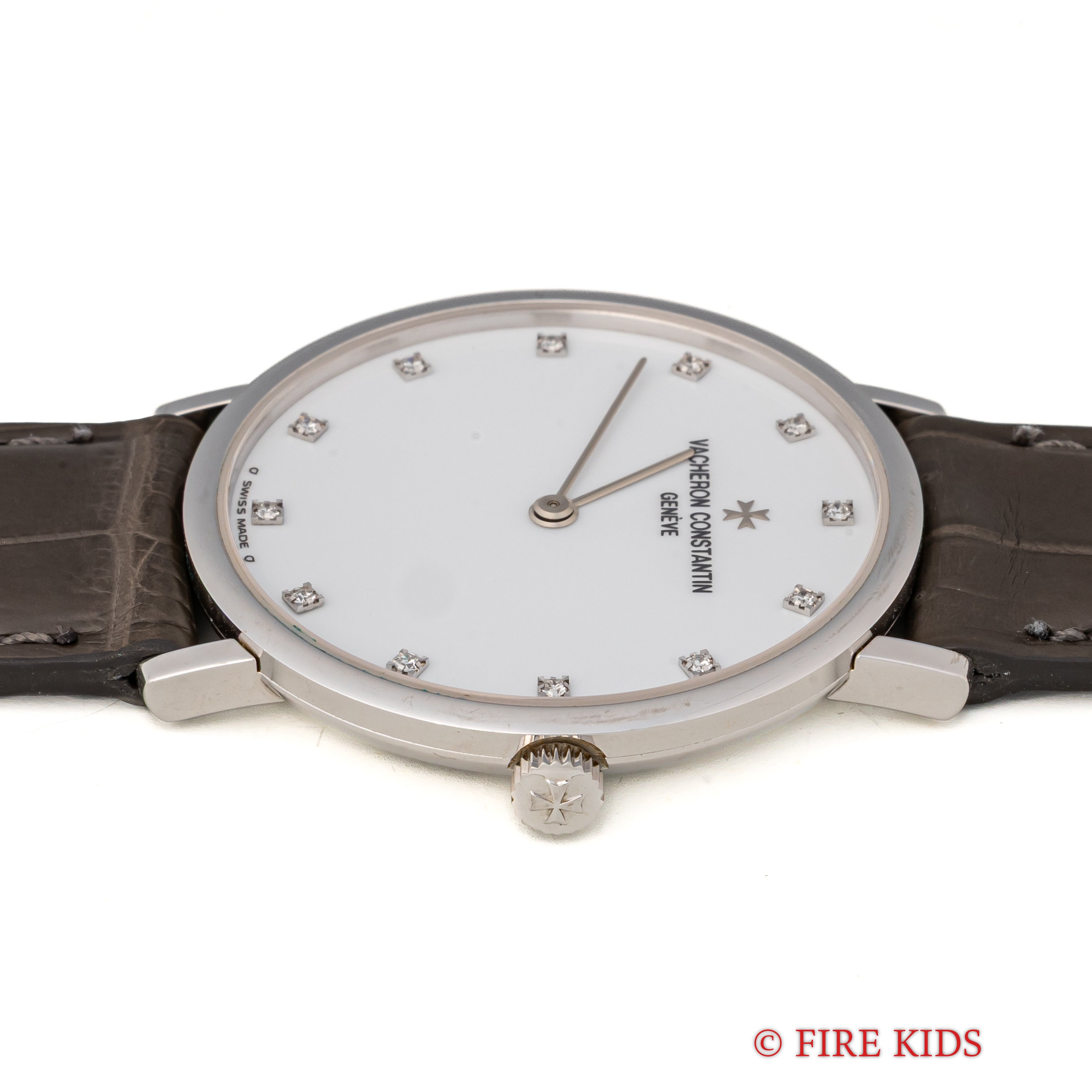 ヴァシュロン・コンスタンタン エッセンシャル 1990年代製 Ref.31039 18金ホワイトゴールド 12Pダイヤ 純正尾錠 ギャラ付