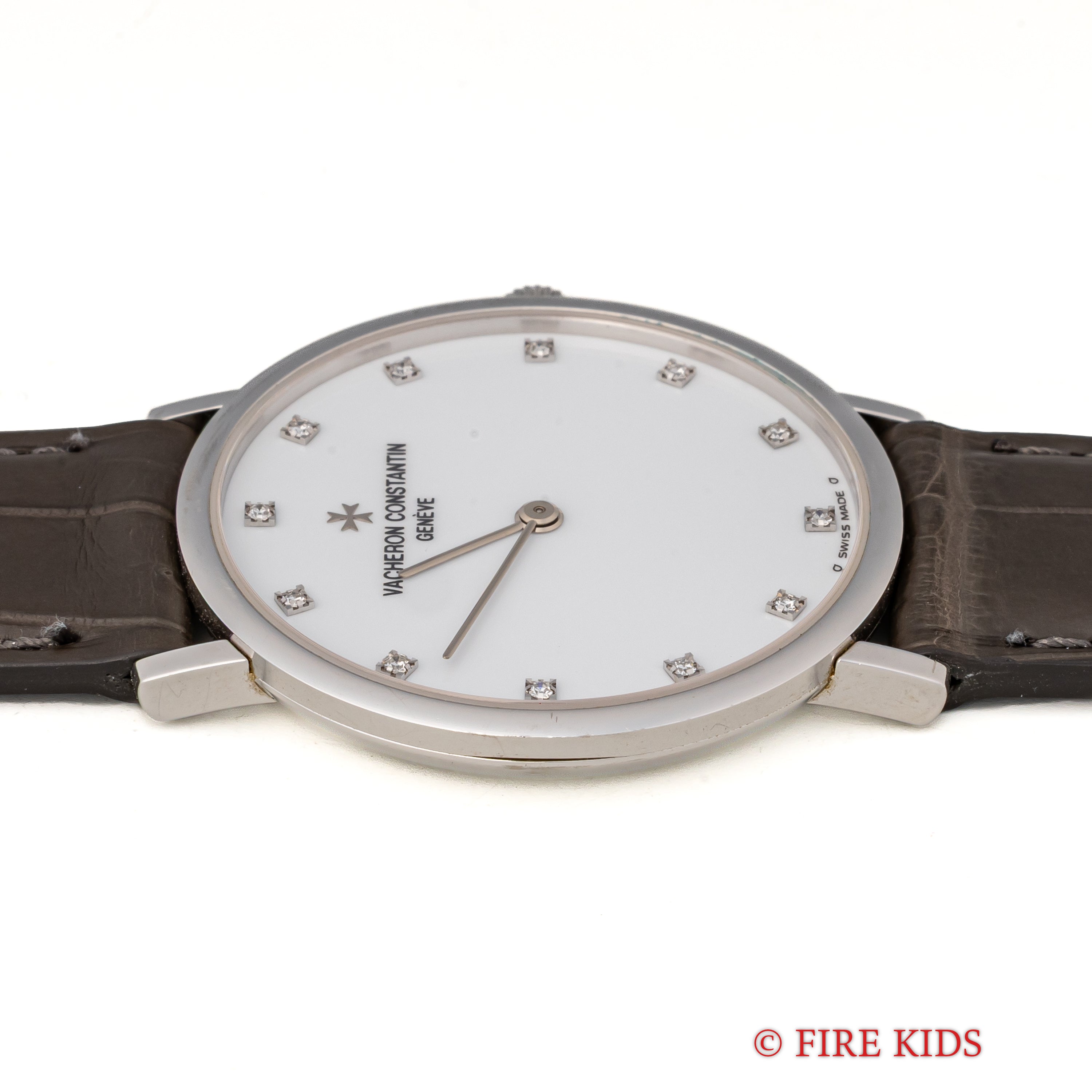 ヴァシュロン・コンスタンタン エッセンシャル 1990年代製 Ref.31039 18金ホワイトゴールド 12Pダイヤ 純正尾錠 ギャラ付