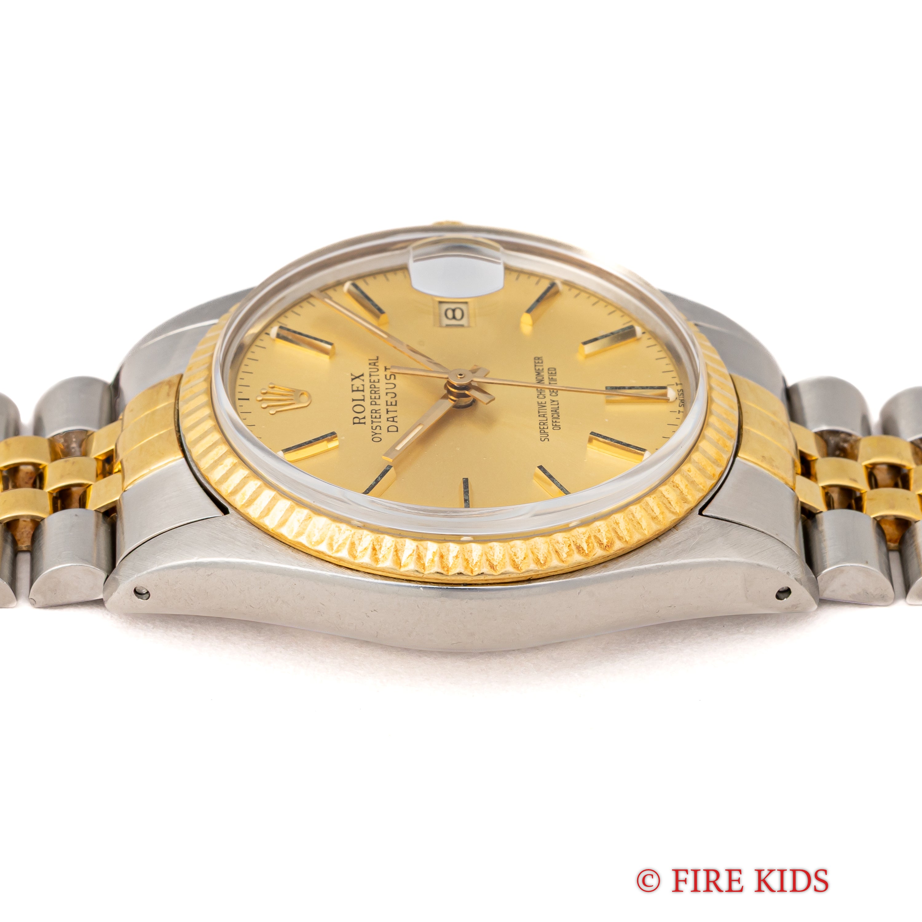 ロレックス 1985年製 デイトジャスト コンビ Ref.16013 自動巻 トリチウム夜光