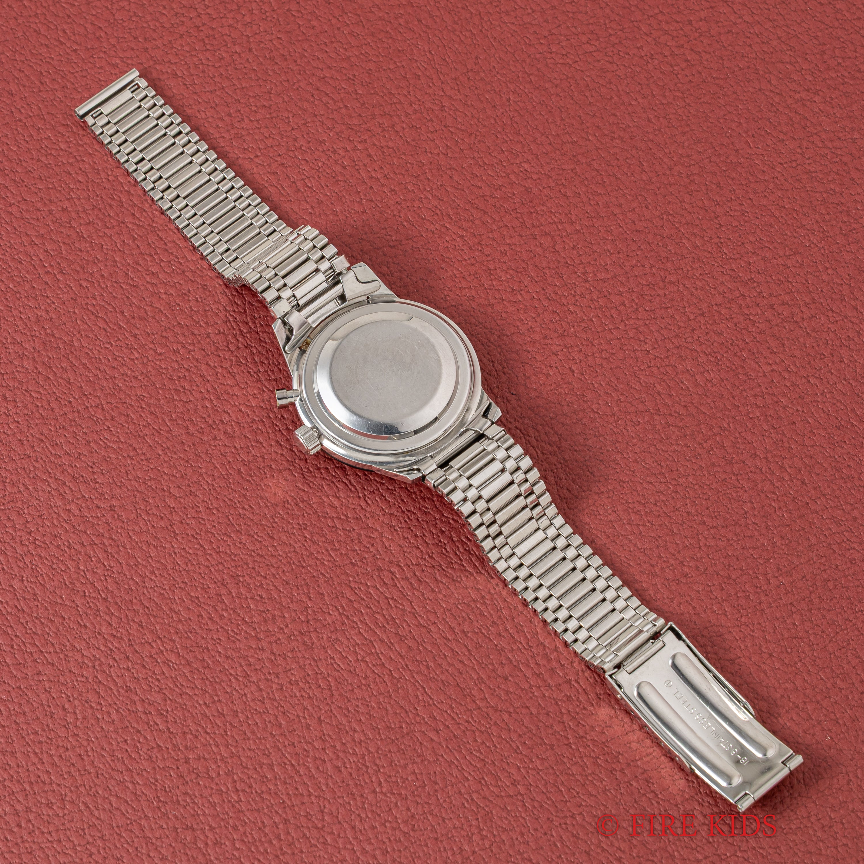 セイコー 1963年製 ワンプッシュクロノグラフ 黒文字盤 プラベゼル Ref.458990 東京オリンピック記念モデル 純正ブレス