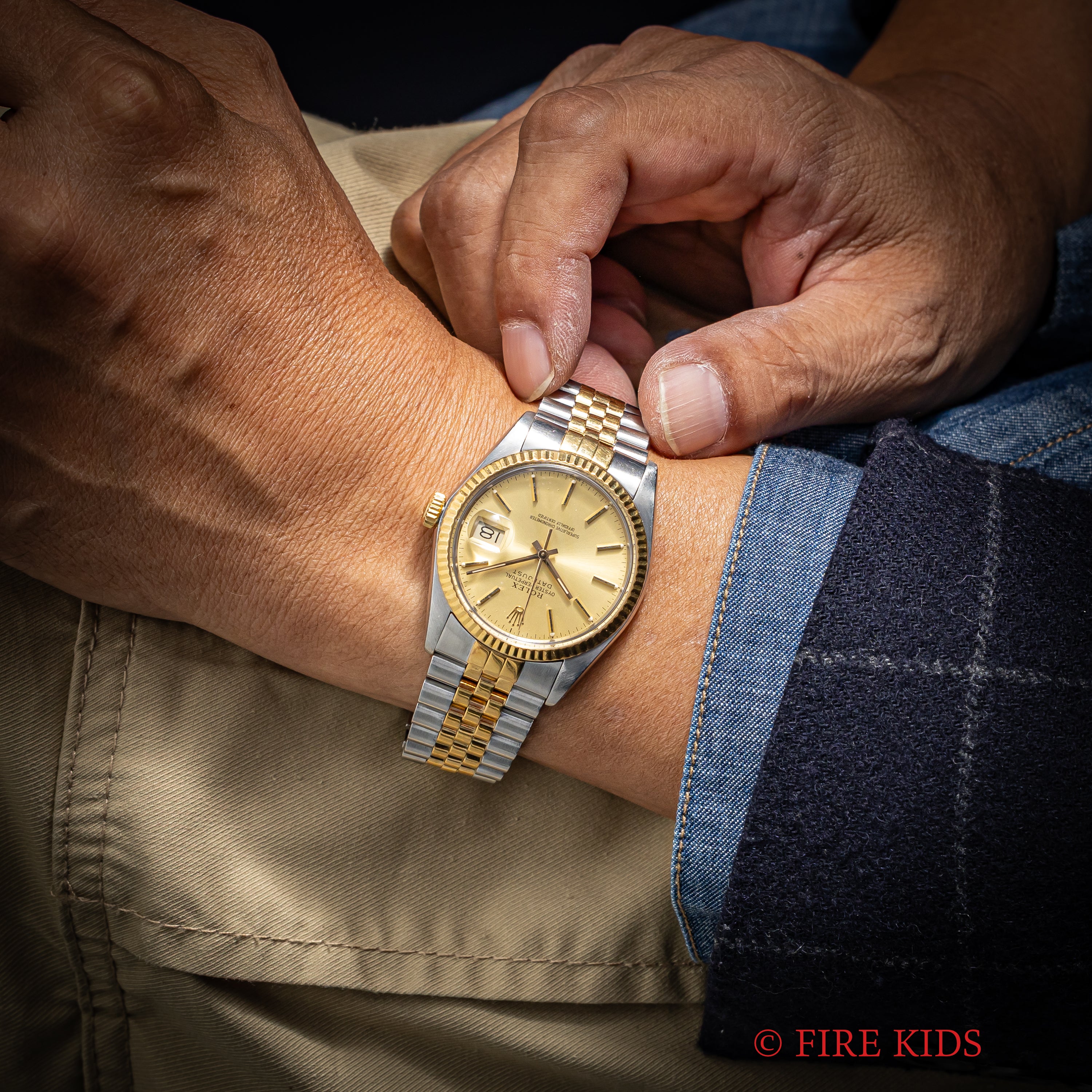 ロレックス 1985年製 デイトジャスト コンビ Ref.16013 自動巻 トリチウム夜光