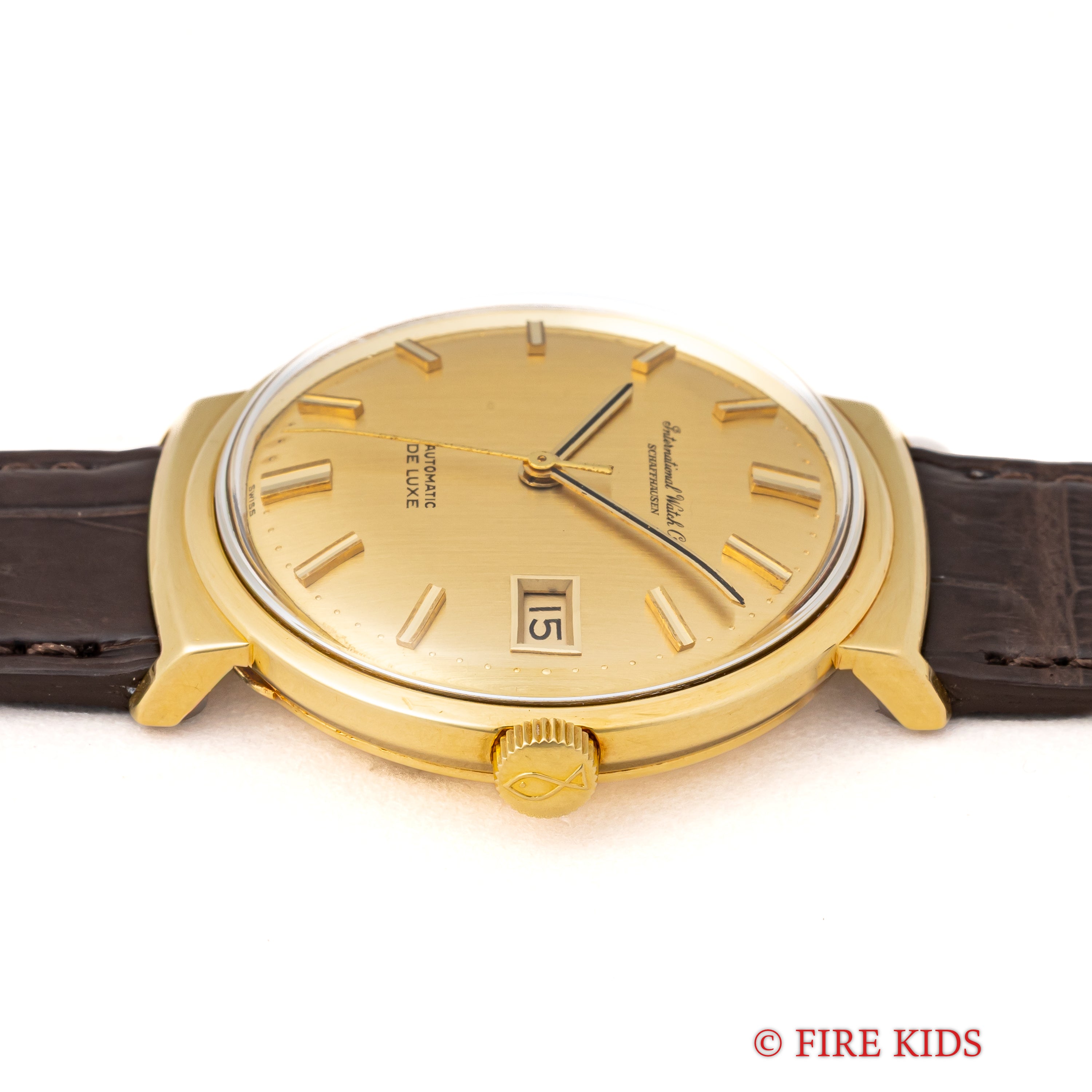 IWC 18金無垢 デラックス 1968年製ペラトン式自動巻きCal.8541 お魚リューズ