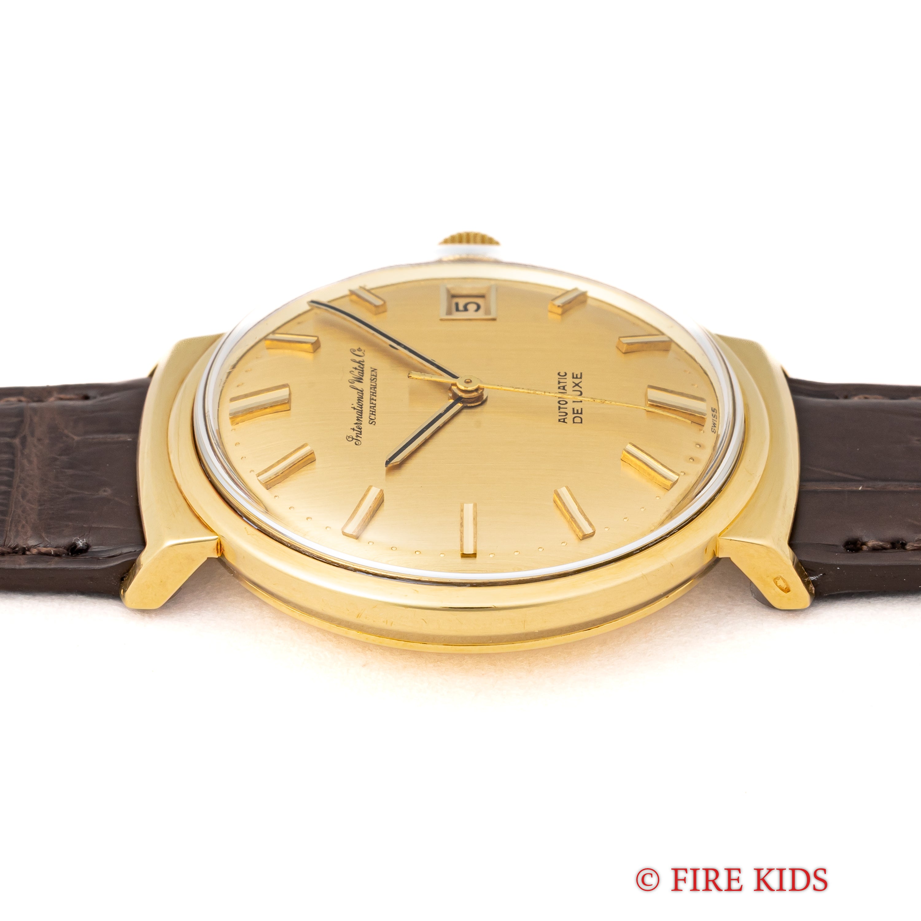 IWC 18金無垢 デラックス 1968年製ペラトン式自動巻きCal.8541 お魚リューズ