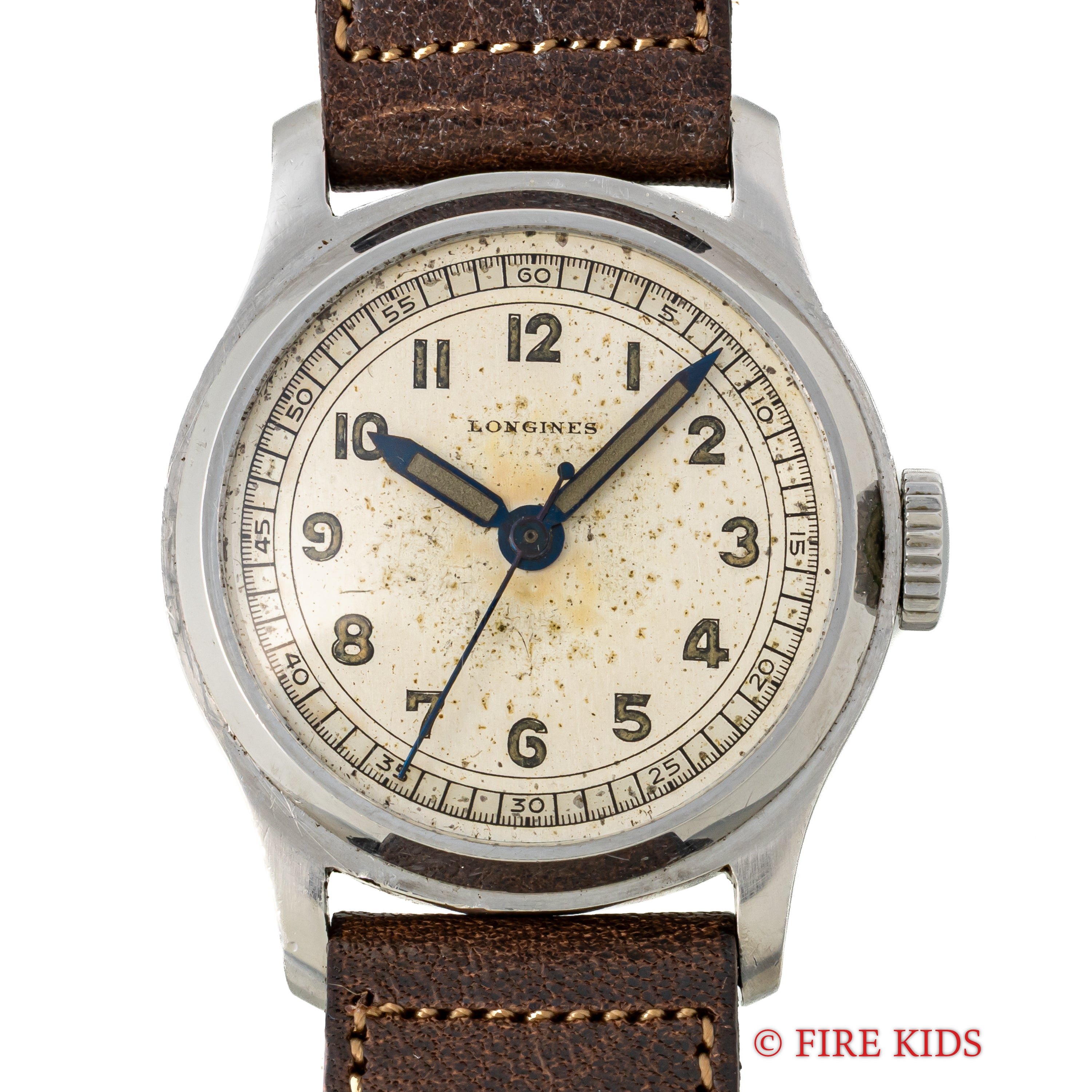 ロンジン 1937年製 センターセコンド 手巻 cal.10.68Z ツートーンアラビアダイヤル