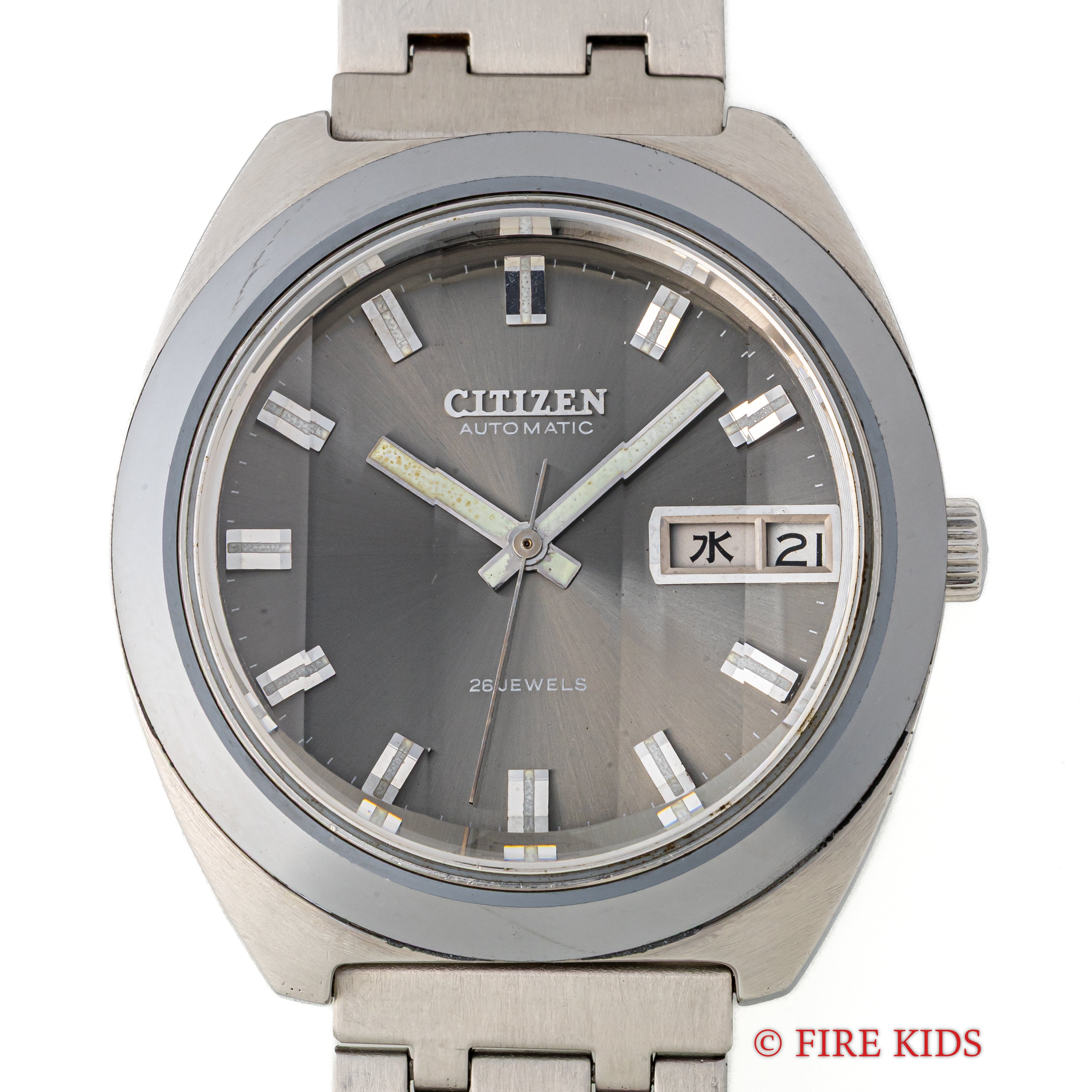 シチズン オートマチック 1971年製 純正ブレス カットガラス