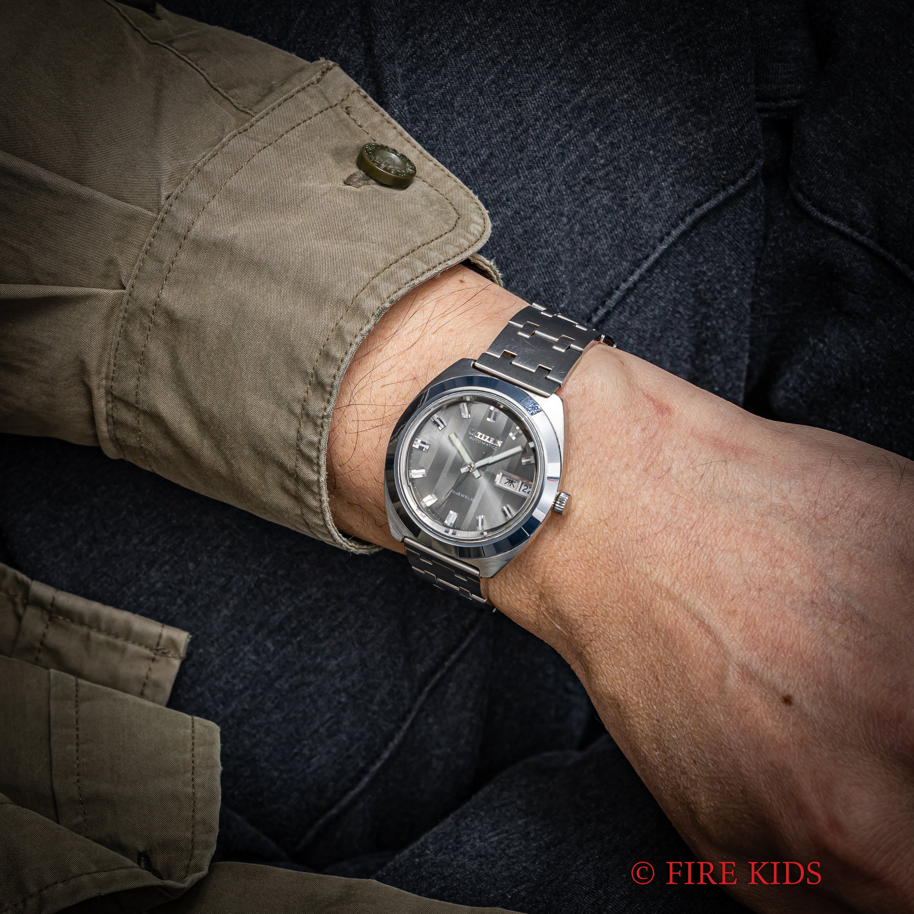 シチズン オートマチック 1971年製 純正ブレス カットガラス