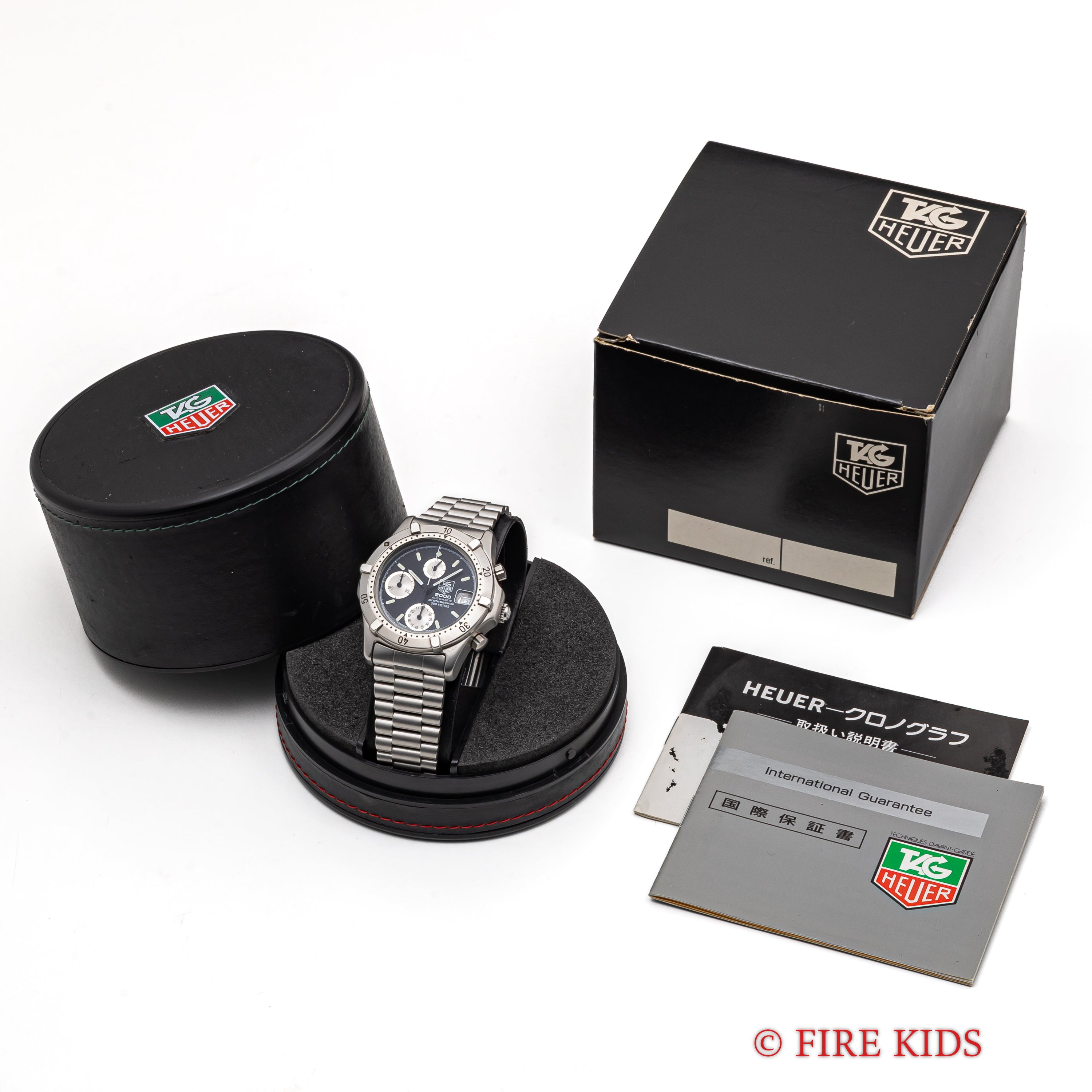 タグホイヤー ダイバーズクロノグラフ 2000プロフェッショナル 自動巻きクロノグラフ 1990年販売ギャラ