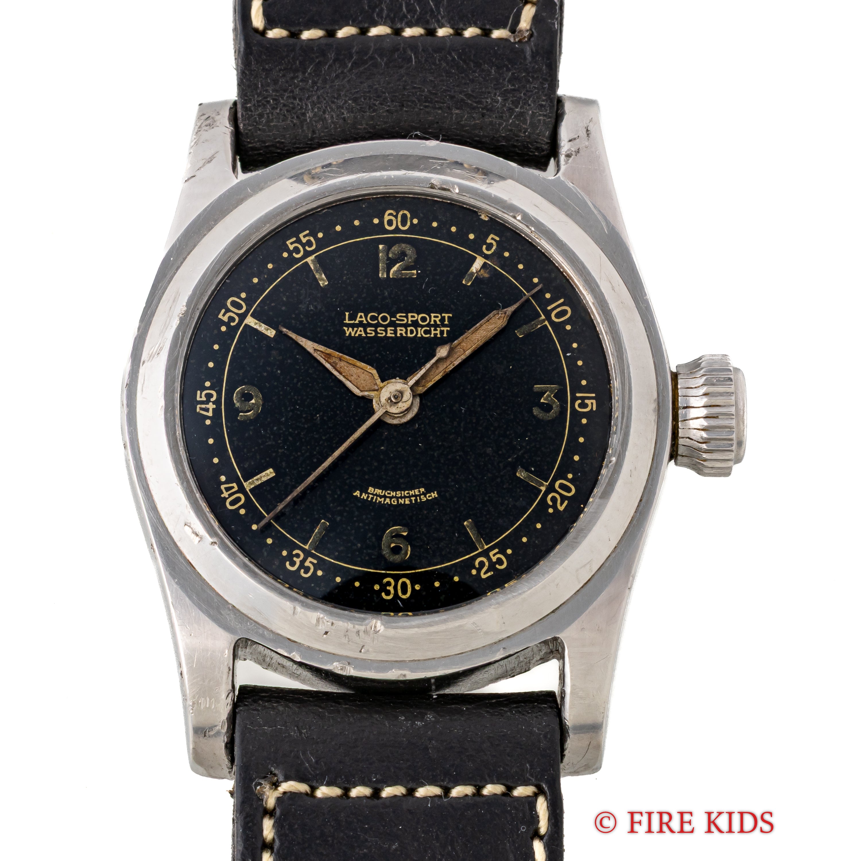 ラコ スポーツ 1930年代後半製 ドイツ時計 手巻き インナーケース ブラック