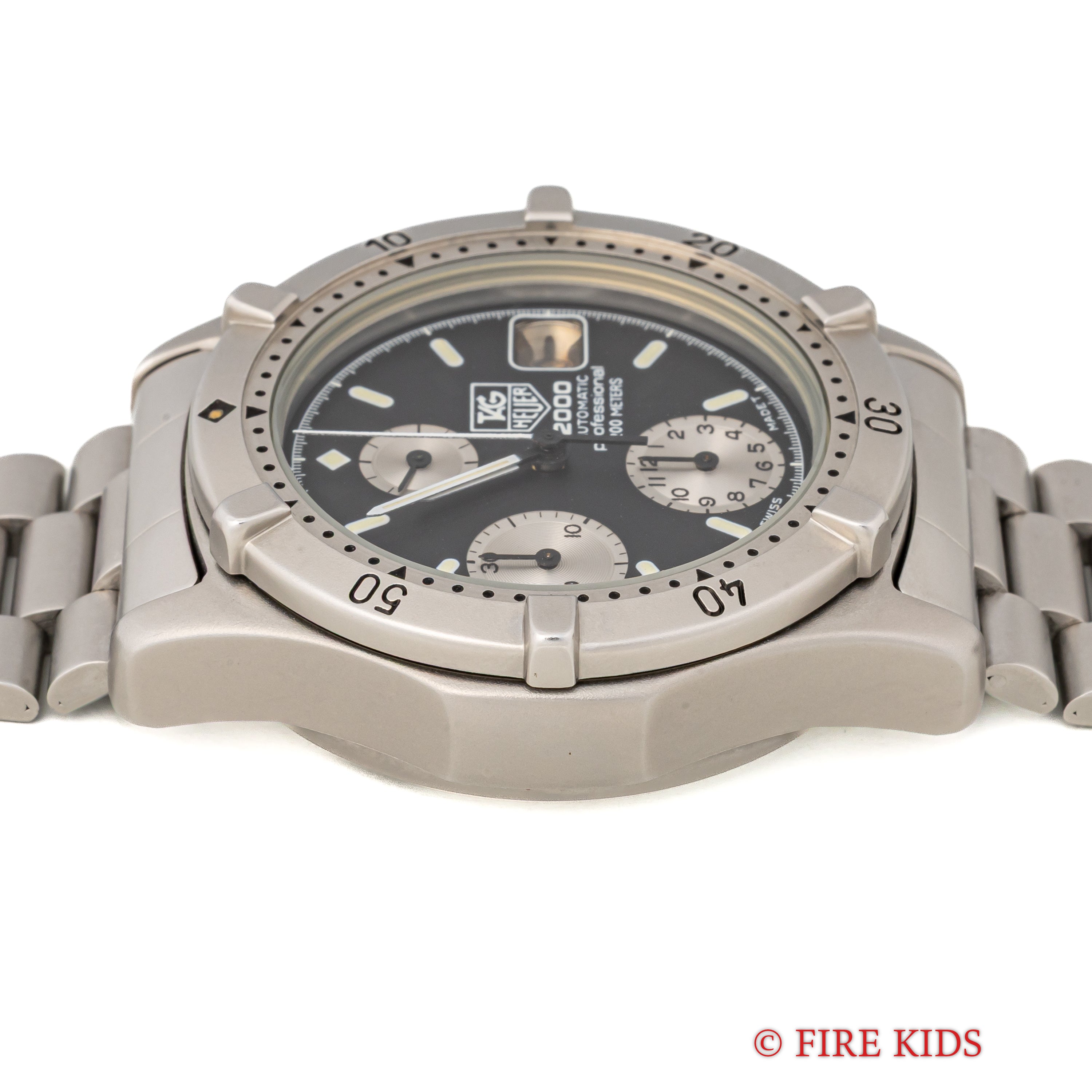 タグホイヤー ダイバーズクロノグラフ 2000プロフェッショナル 自動巻きクロノグラフ 1990年販売ギャラ