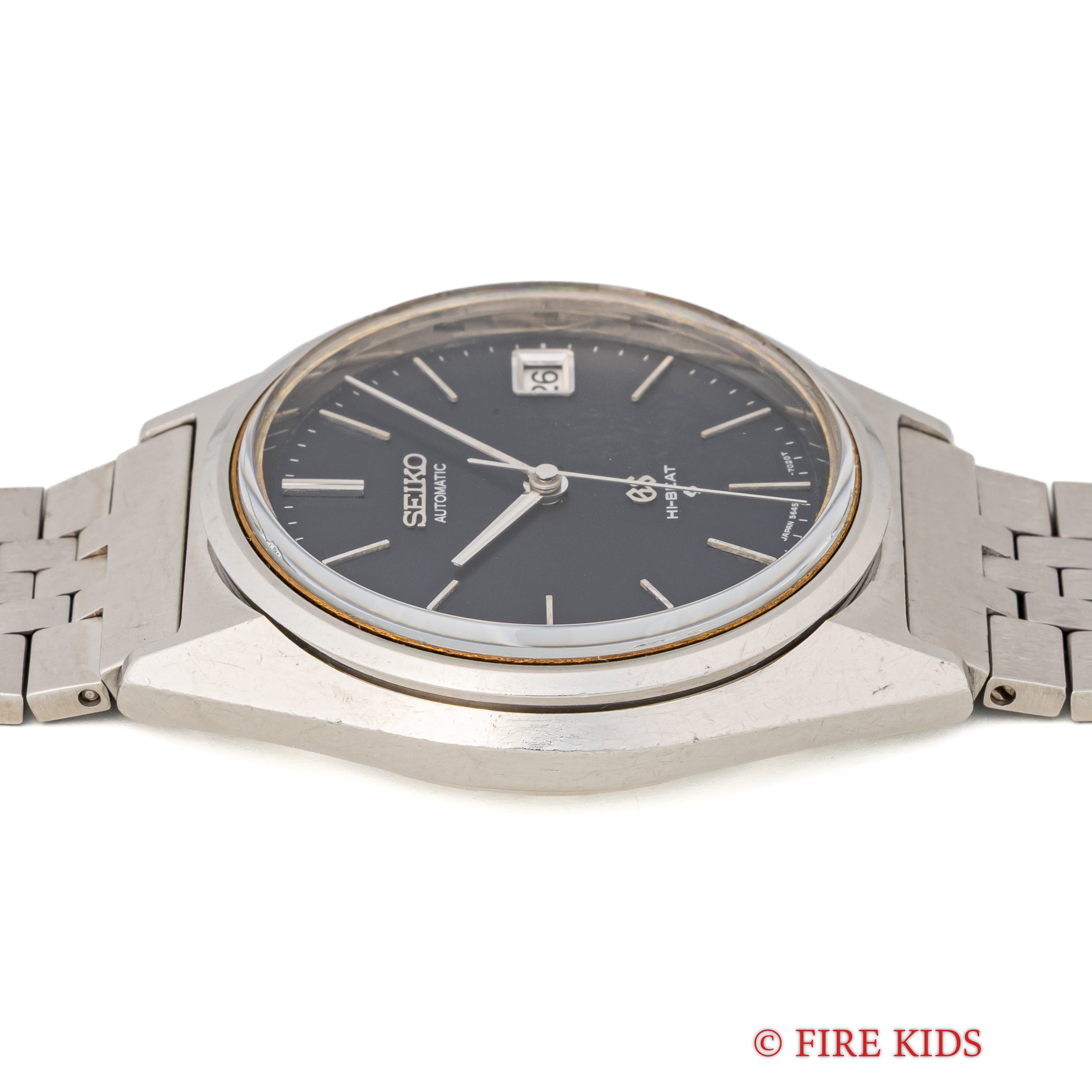 グランドセイコー 1972年製 ネイビーダイヤル Ref.5645-7010 56GS 純正ブレス付