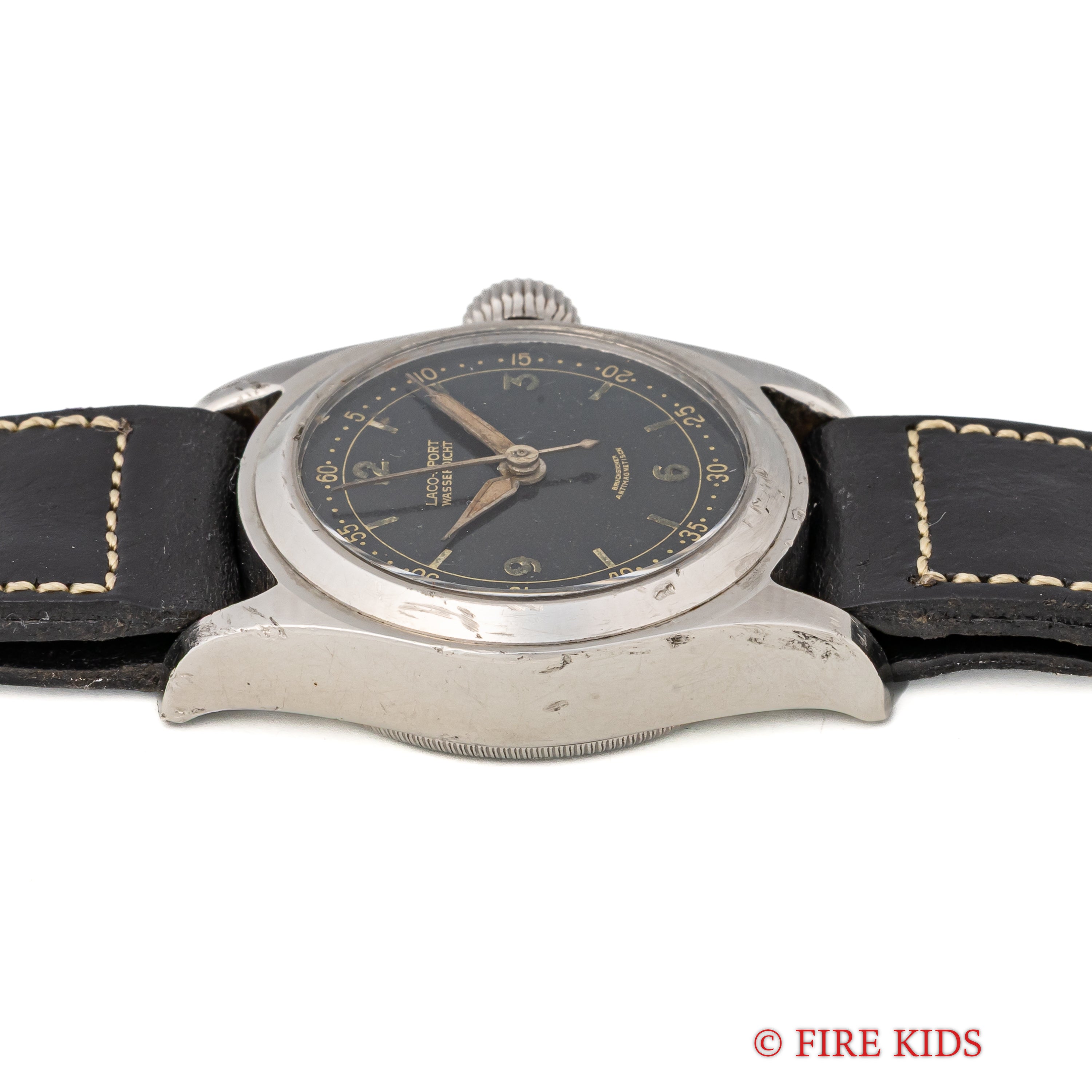 ラコ スポーツ 1930年代後半製 ドイツ時計 手巻き インナーケース ブラック
