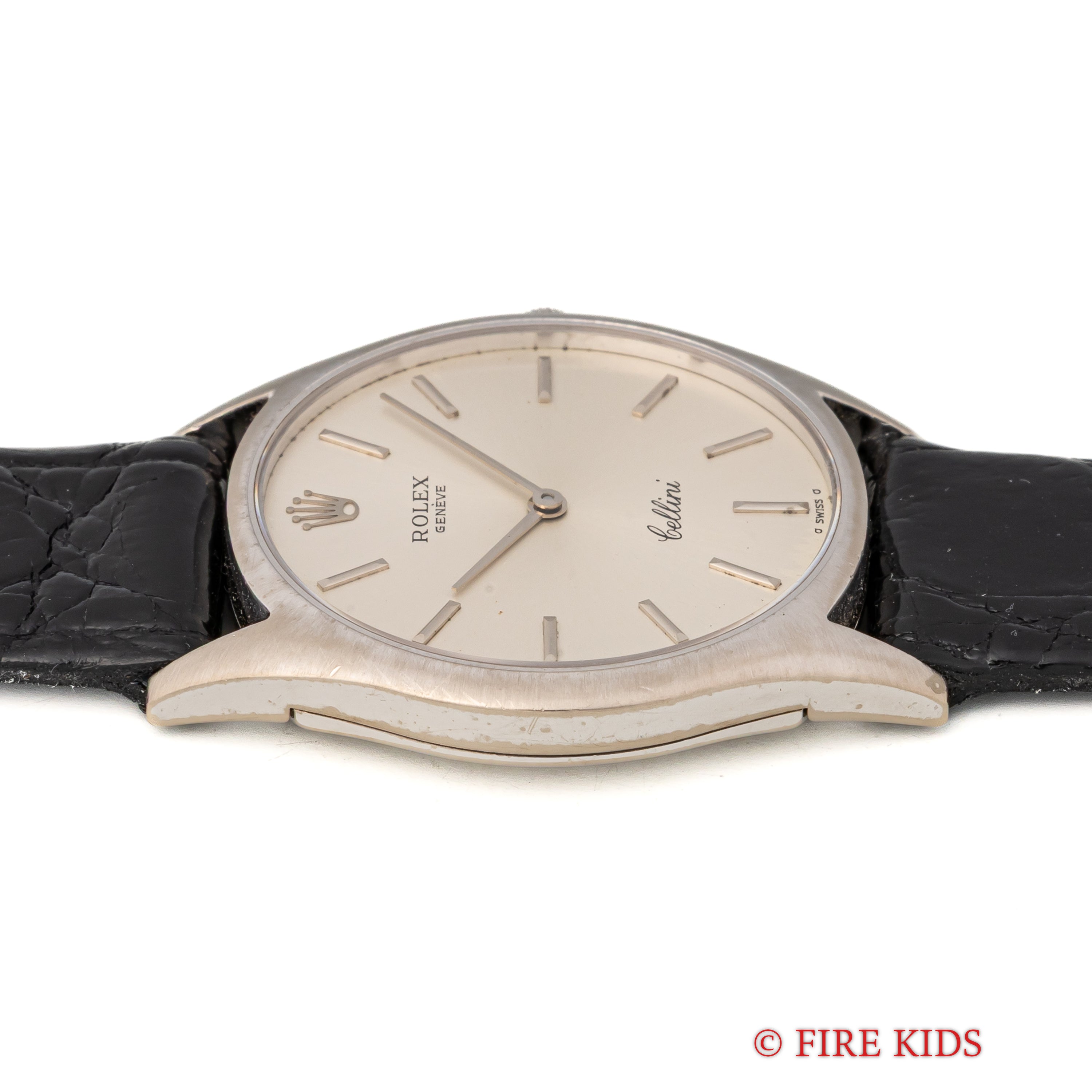 ロレックス チェリーニ 1973年製 18金無垢ケース Ref.3804 手巻 Cal.1600 純正尾錠付き