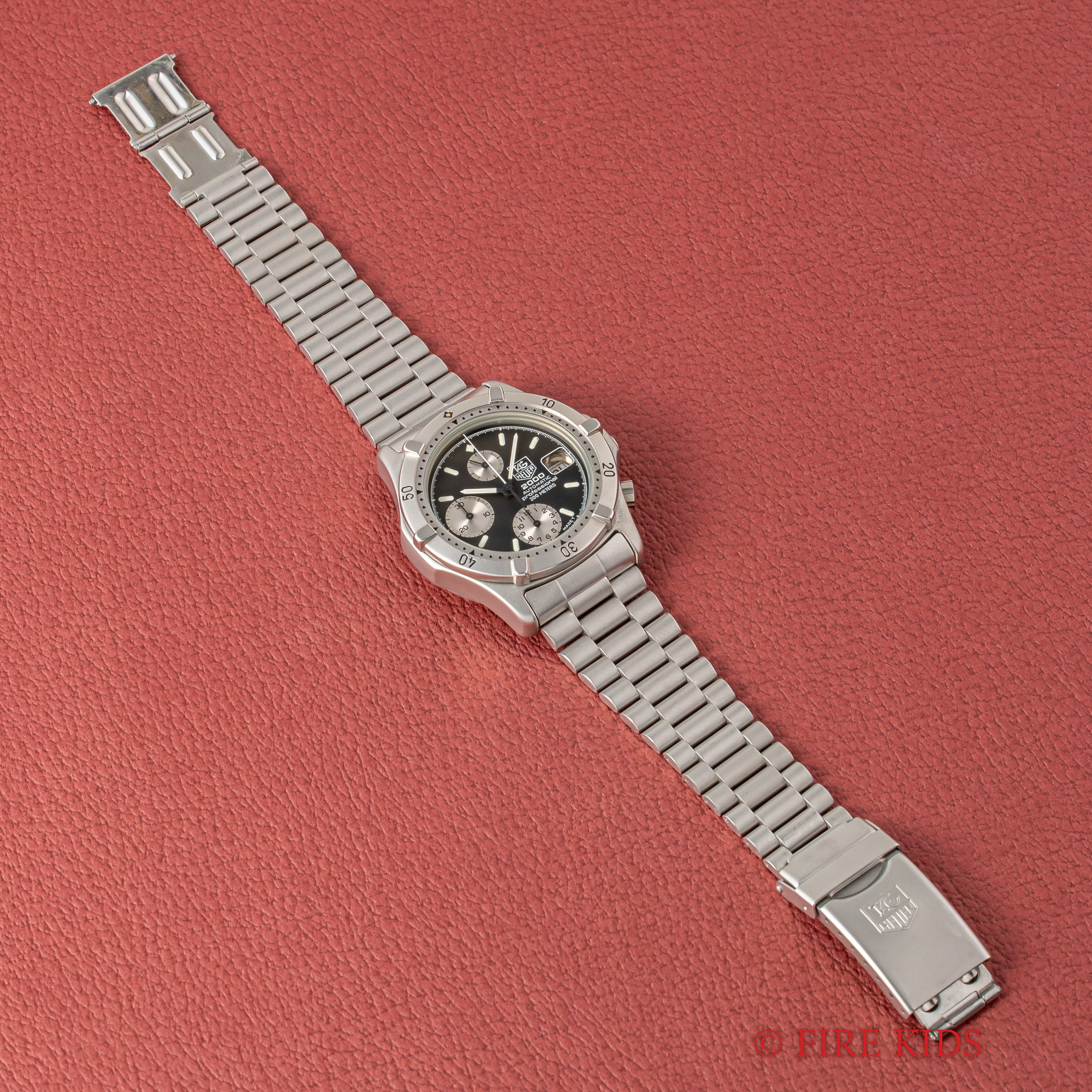 タグホイヤー ダイバーズクロノグラフ 2000プロフェッショナル 自動巻きクロノグラフ 1990年販売ギャラ