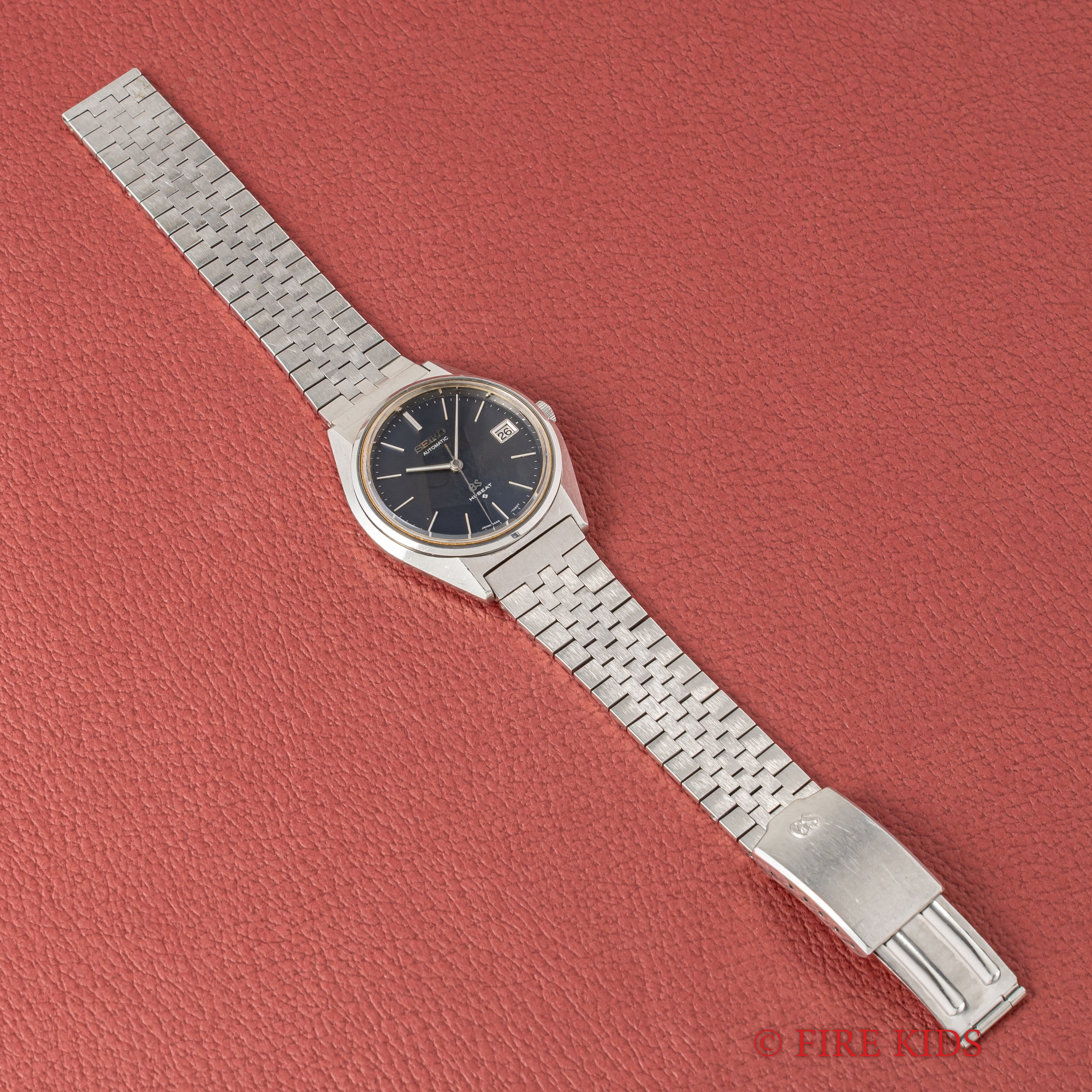 グランドセイコー 1972年製 ネイビーダイヤル Ref.5645-7010 56GS 純正ブレス付