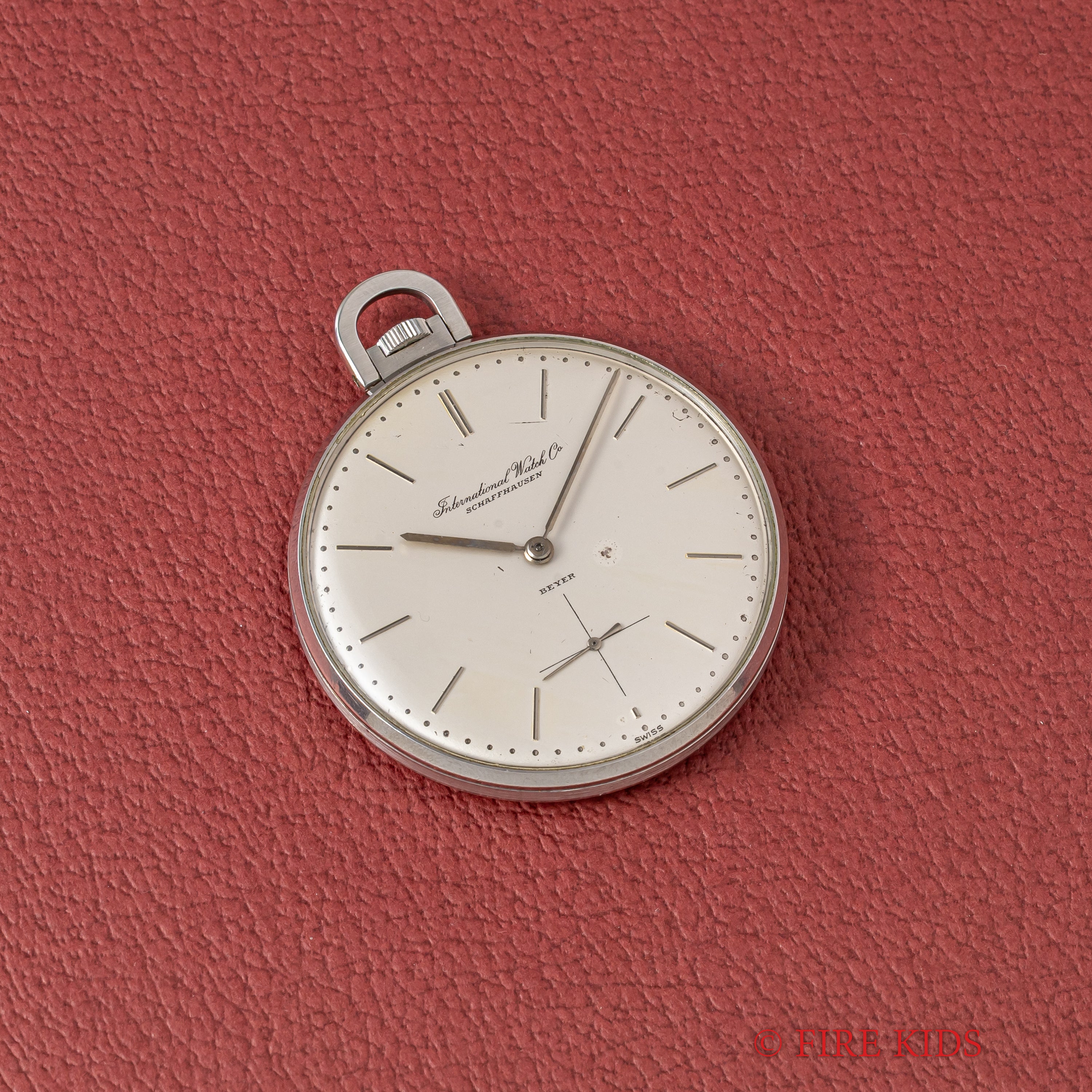 IWC 懐中時計 BEYERダブルネーム Cal.97 スモールセコンド 1963年製