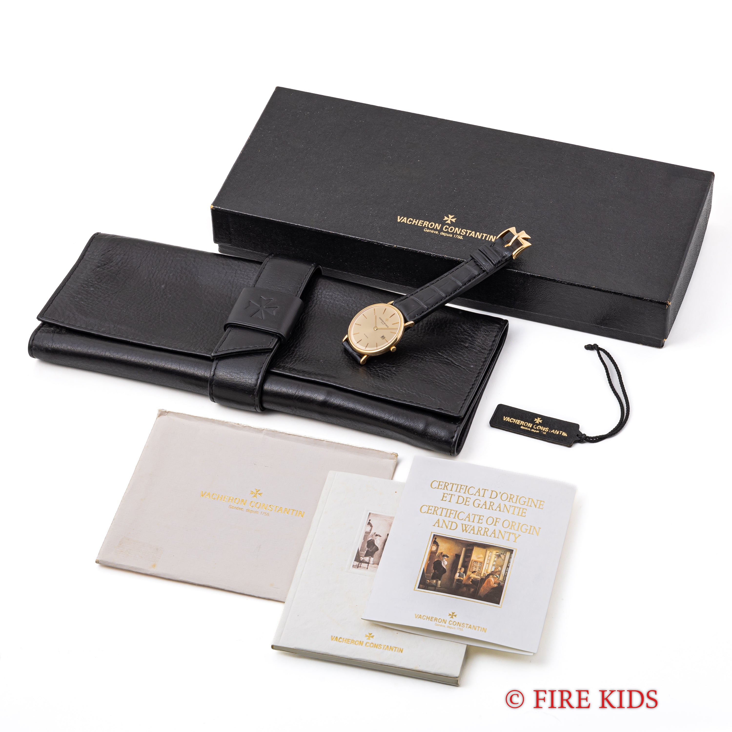 ヴァシュロン・コンスタンタン パトリモニー 自動巻き 1990年代製 Ref.48002/1 Cal.1130.1 18金無垢 ギャラ、箱付き