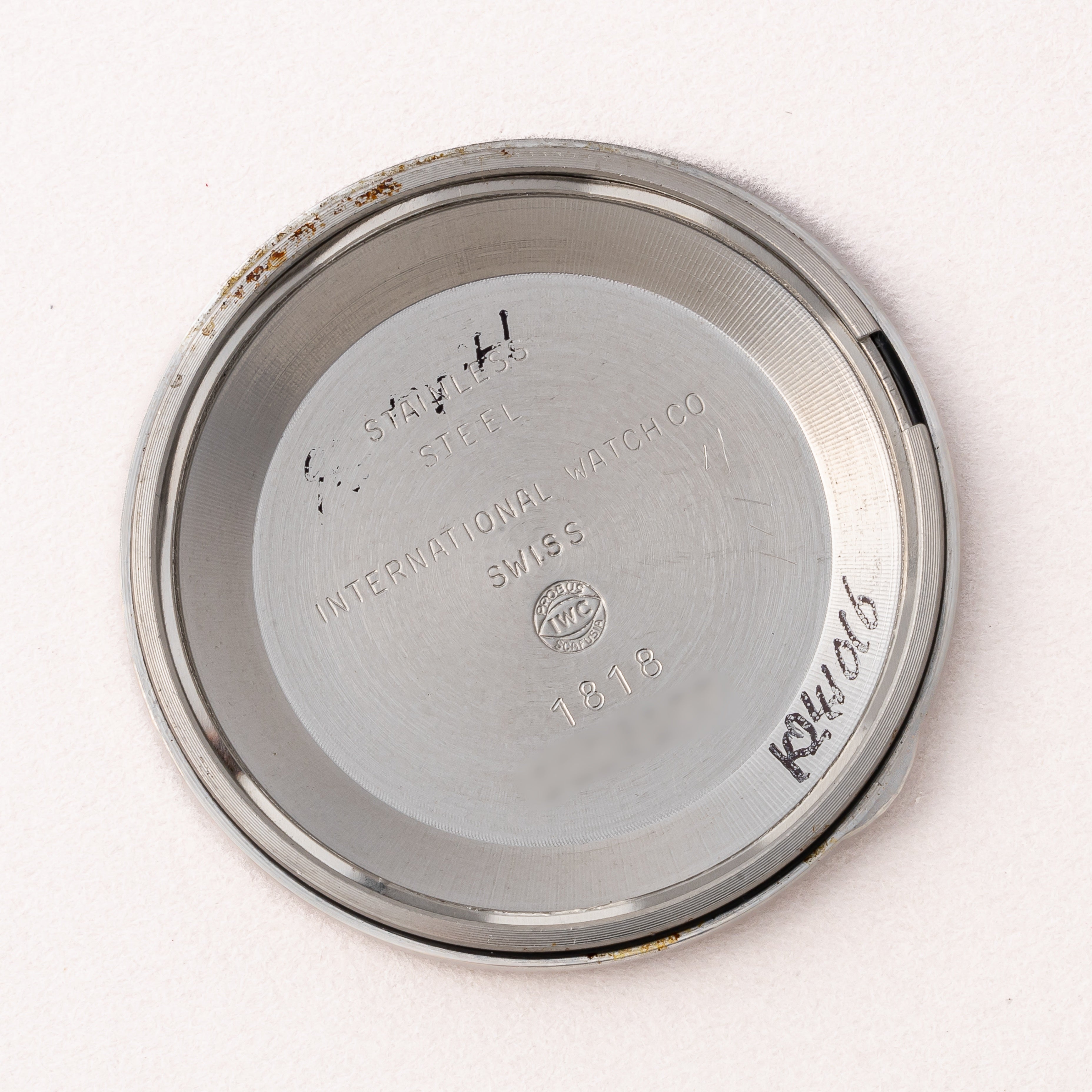IWC ラウンドケース 1970年製 Ref.1818 手巻き Cal.89 シルバーダイヤル