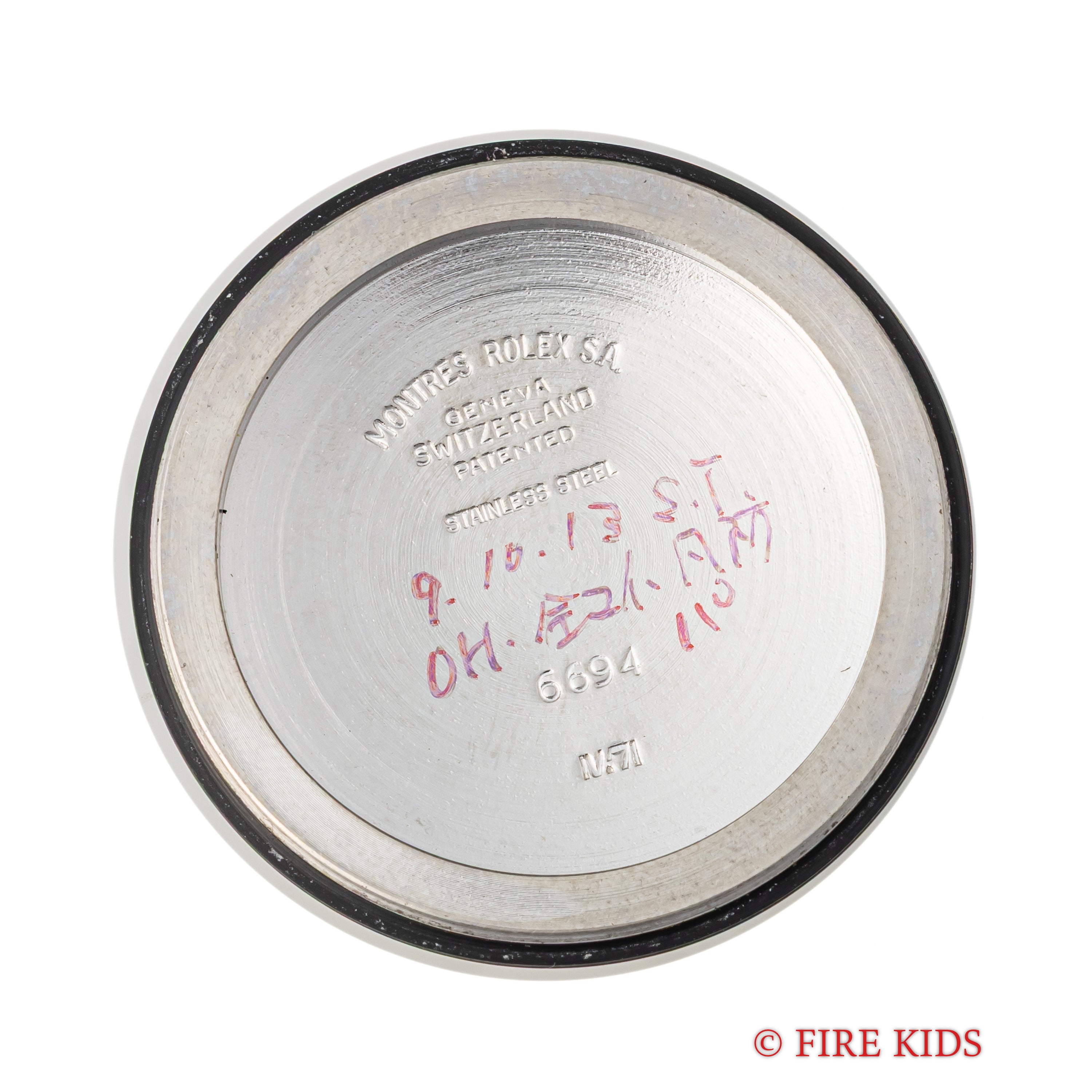 ロレックス オイスターデイト 1971年製 Ref.6694 手巻 純正巻きブレス