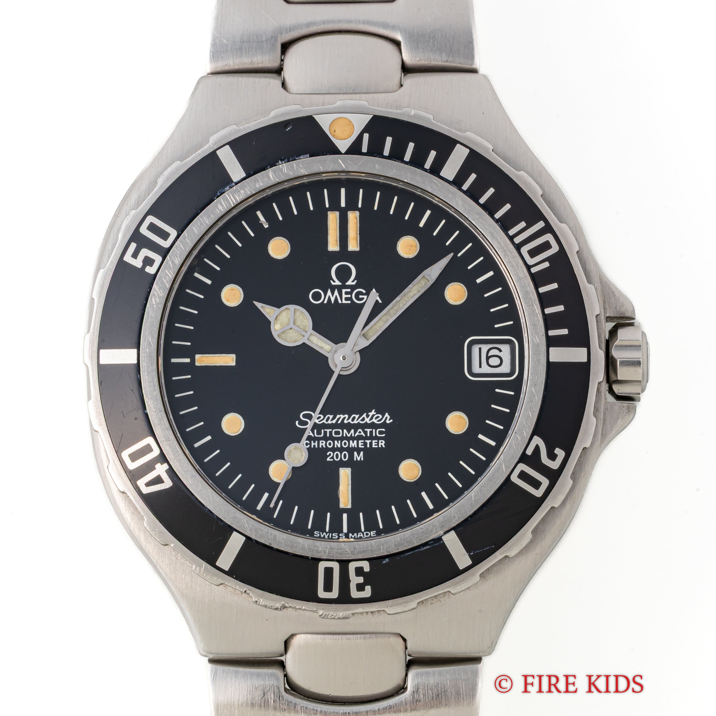 オメガ シーマスター200m プレボンド ミッドサイズ 1988年製 自動巻き ジェンタデザイン