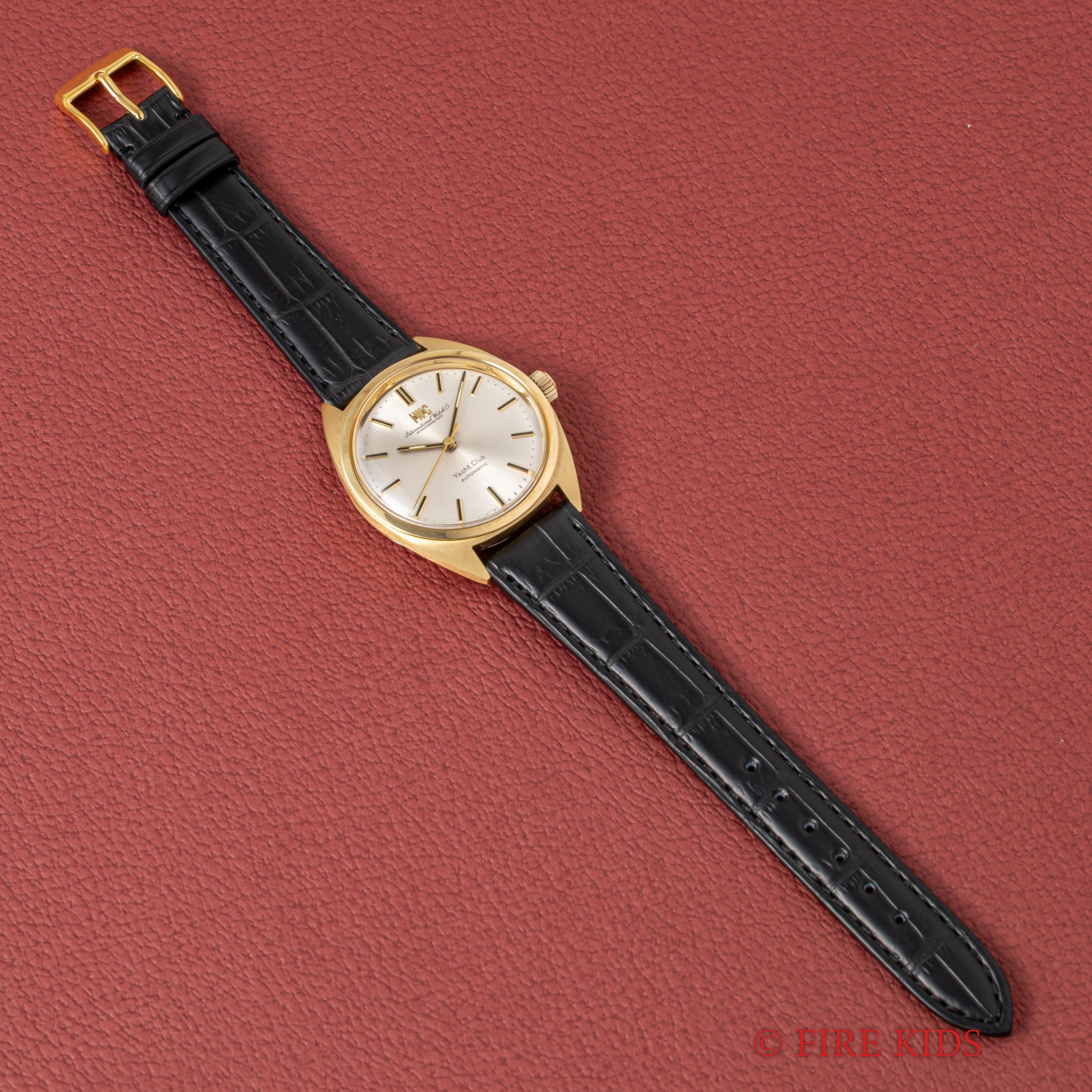 IWC 14金無垢ヨットクラブ バックステン Ref.911A 1971年製 ペラトン式自動巻き Cal.854B ノンデイト