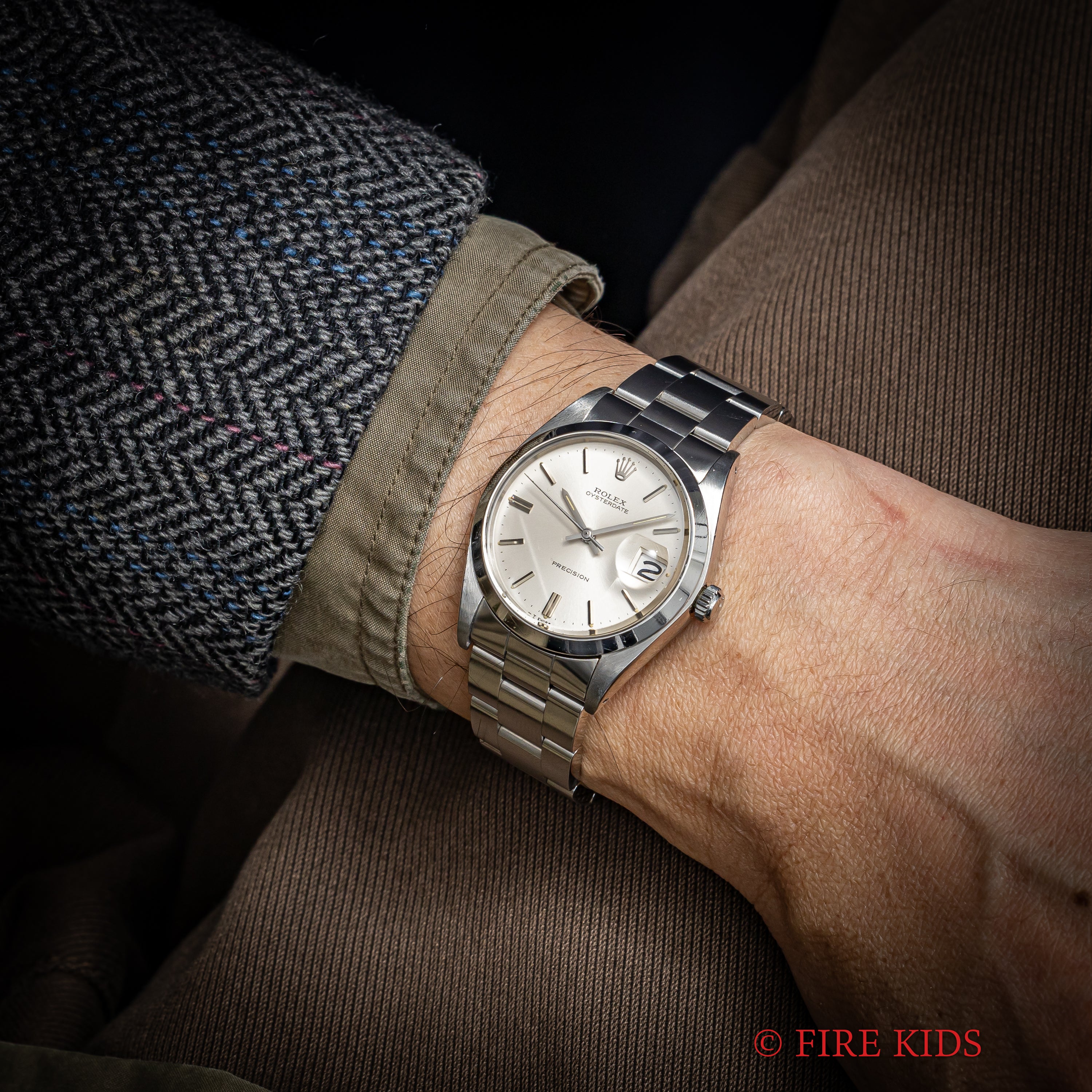 ロレックス オイスターデイト 1971年製 Ref.6694 手巻 純正巻きブレス