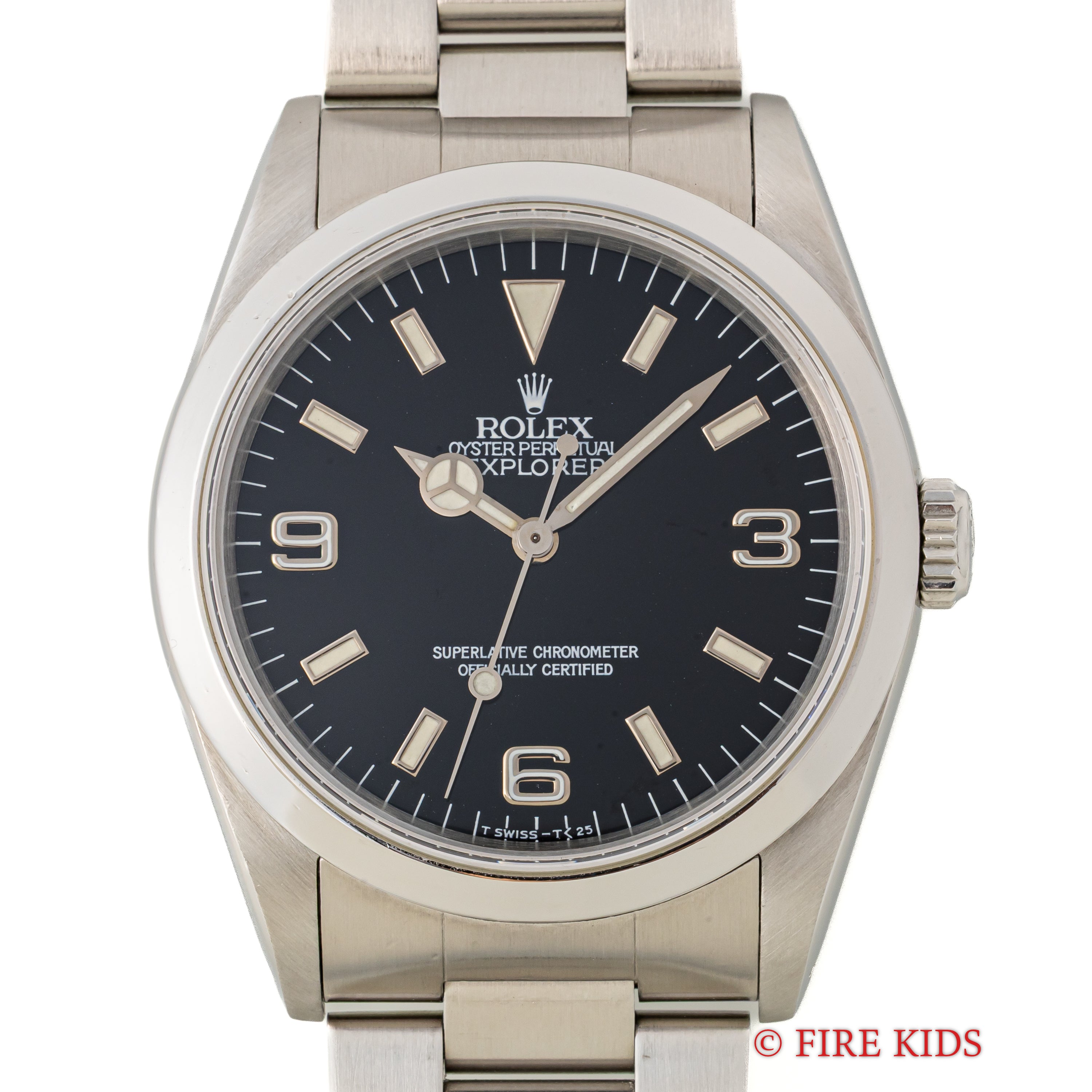 ロレックス エクスプローラー 1991年製 Ref.14270 トリチウム夜光 純正シングルロックブレス ギャラ付