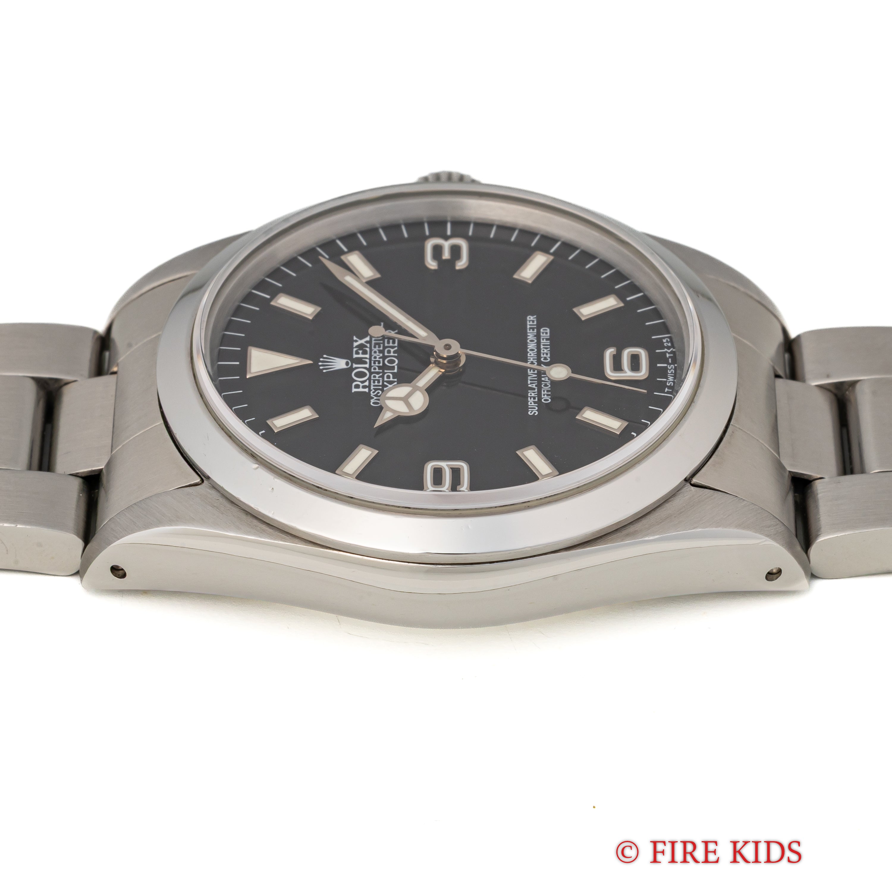 ロレックス エクスプローラー 1991年製 Ref.14270 トリチウム夜光 純正シングルロックブレス ギャラ付