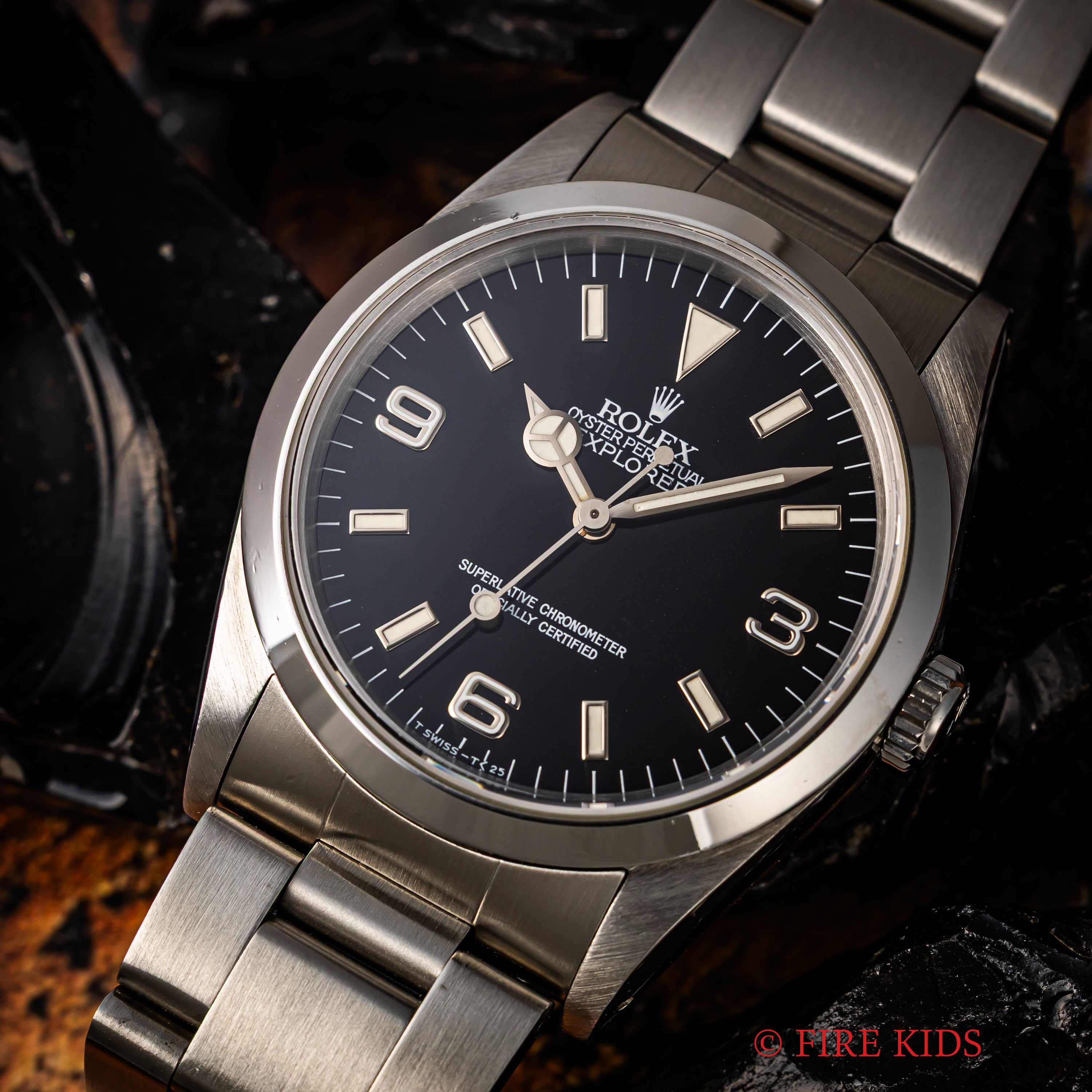 ロレックス エクスプローラー 1991年製 Ref.14270 トリチウム夜光 純正シングルロックブレス ギャラ付