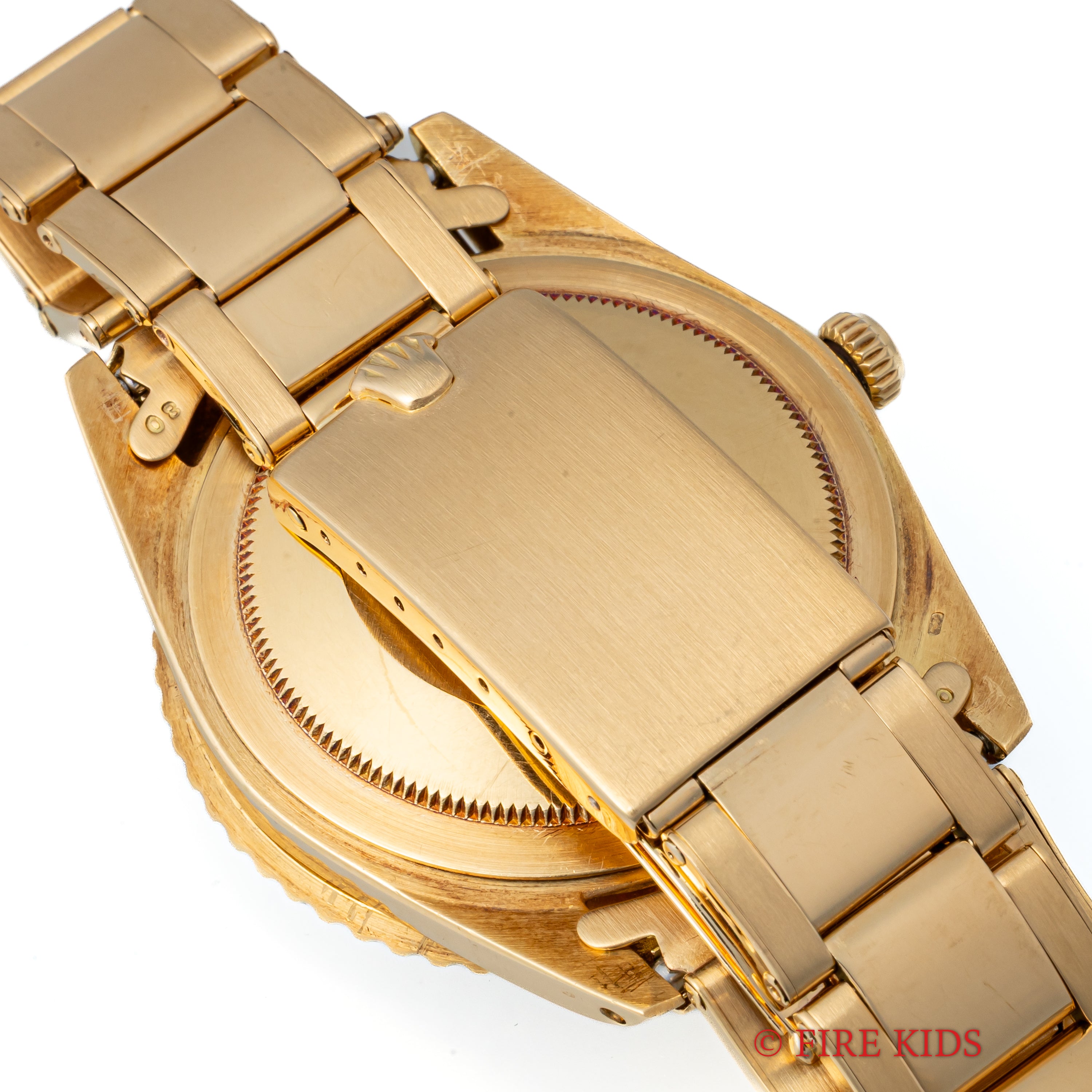 ロレックス 18金無垢GMTマスター Ref.1675 1964年製 ガードレス 茶ツボ アルファハンド 純正金無垢リベットブレス