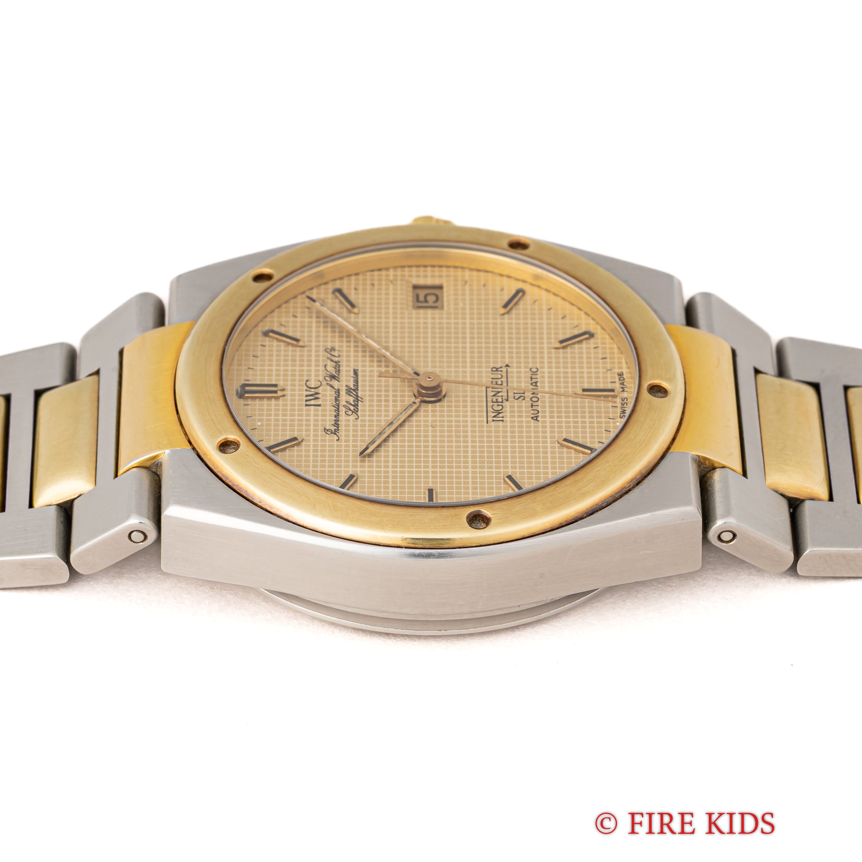 IWC インヂュニアSL 1989年製 Ref.3506 コンビ ジェンタデザイン 耐磁時計 自動巻きクロノメーター