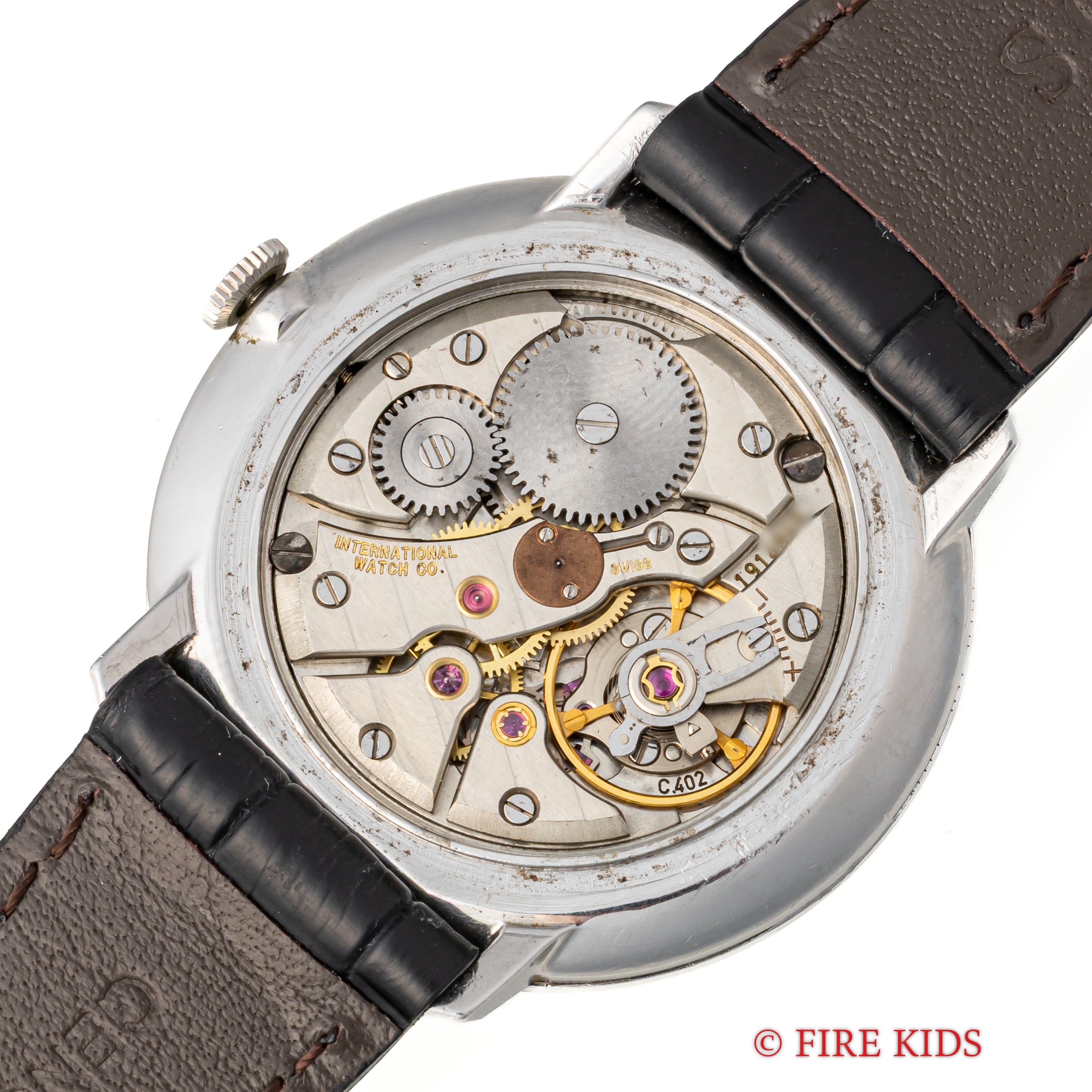 IWC ラウンドケース 1970年製 手巻き Cal.402 ホワイトローマンダイヤル