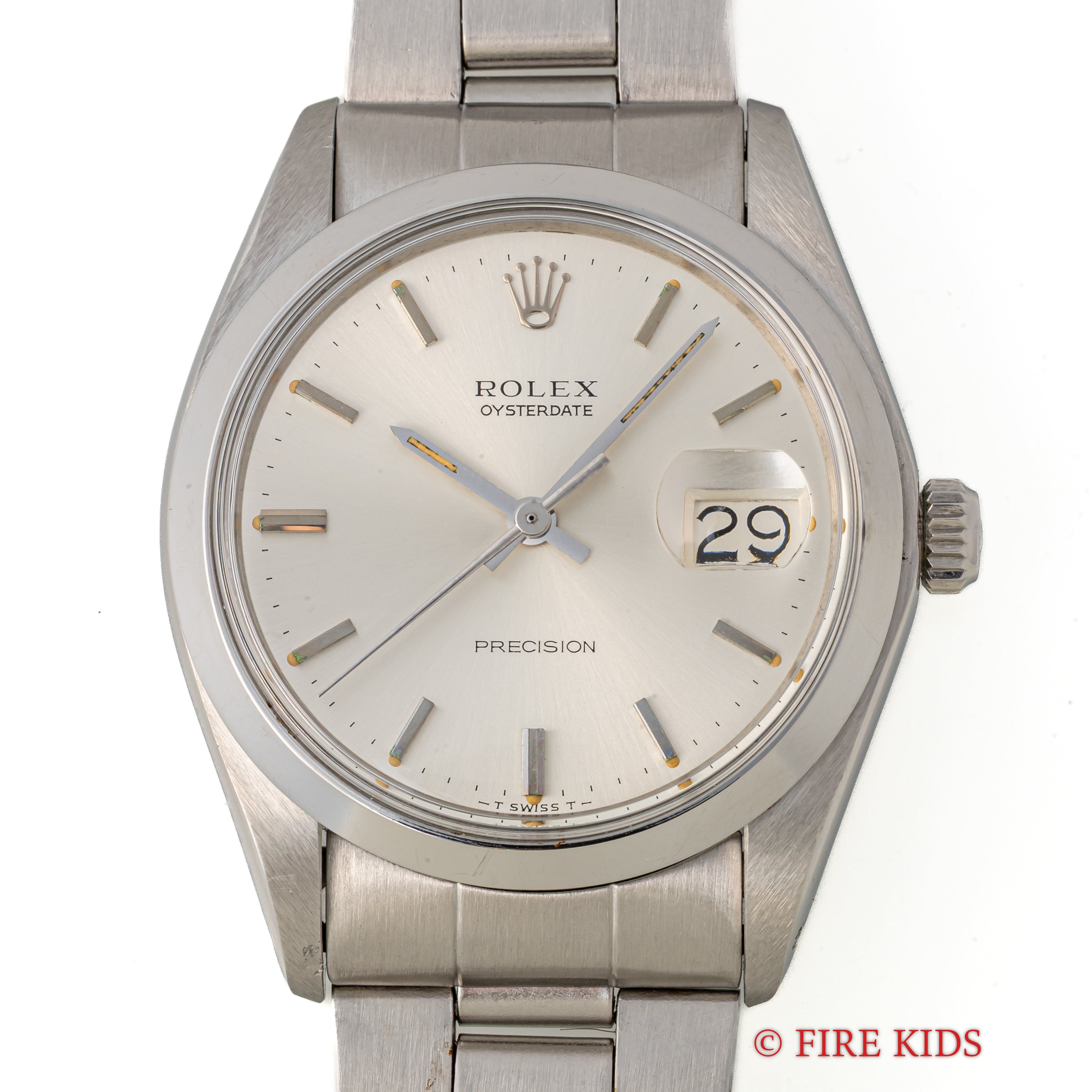 ロレックス オイスターデイト 1973年製 Ref.6694 シルバーダイヤル 手巻 純正巻きブレス