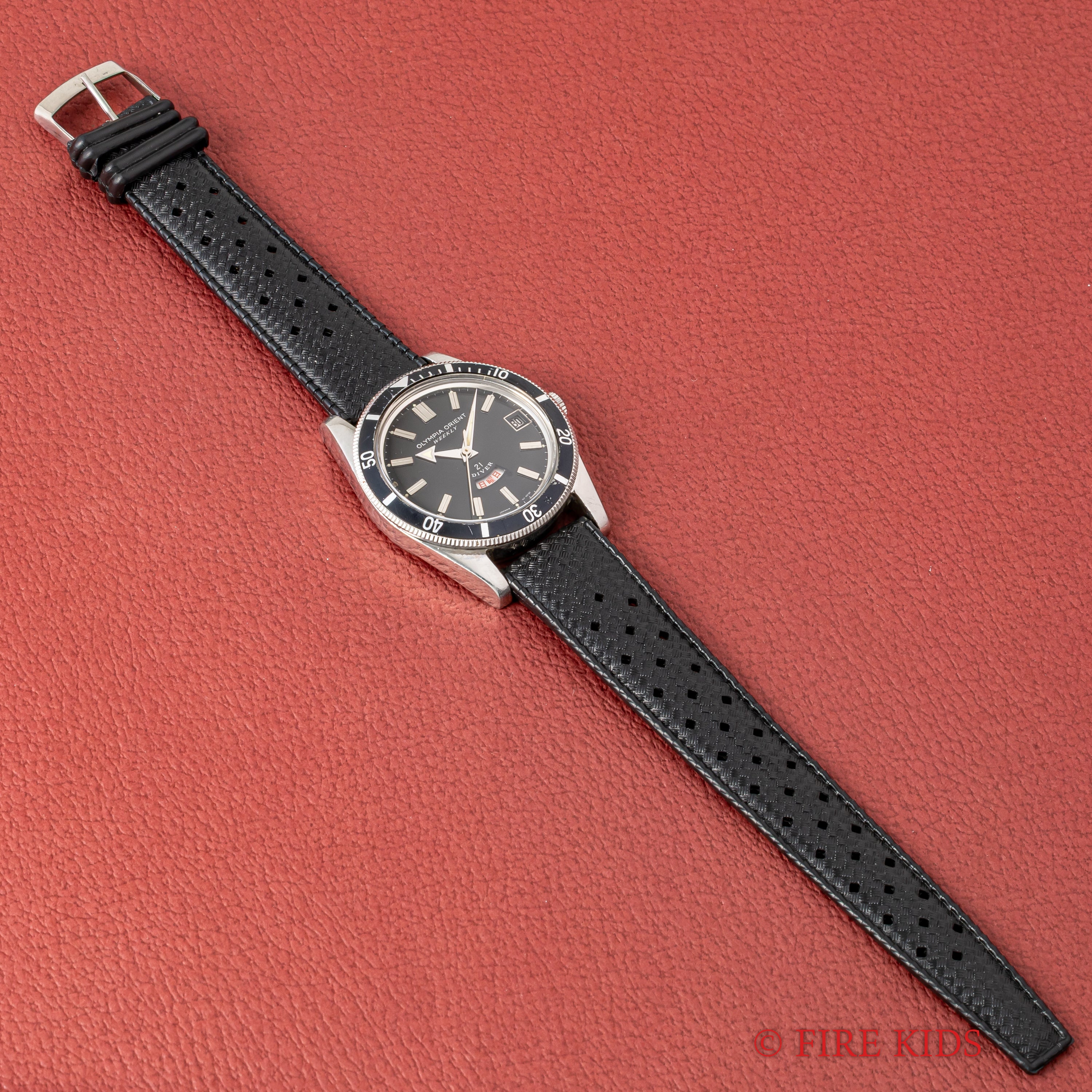 オリンピア オリエント ウィークリー 21ダイバー 1960年代 日本語曜日 アローハンド 手巻